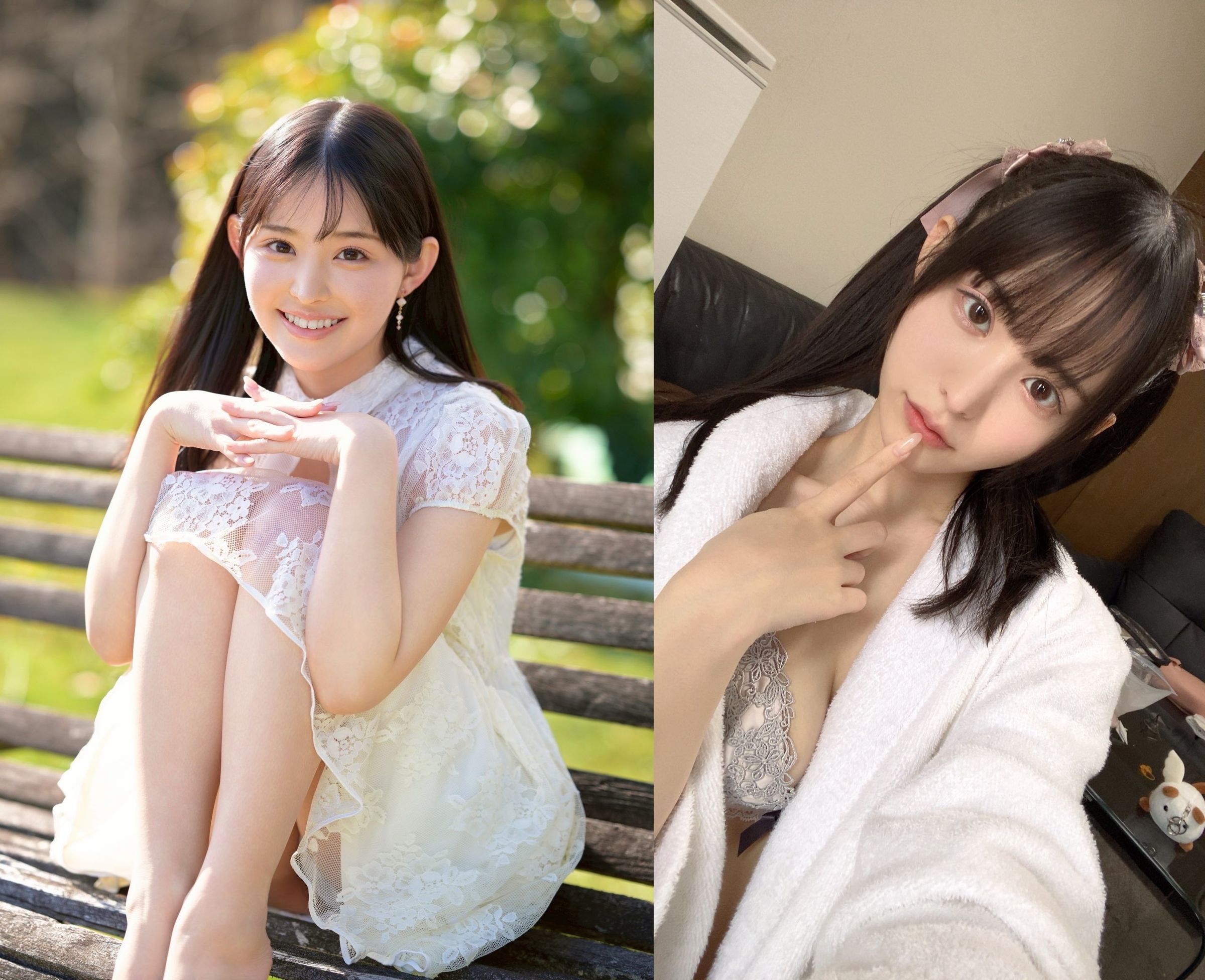 山田鈴奈曾為偶像,最近出道拍攝AV。(翻攝X@erotube_cloud)