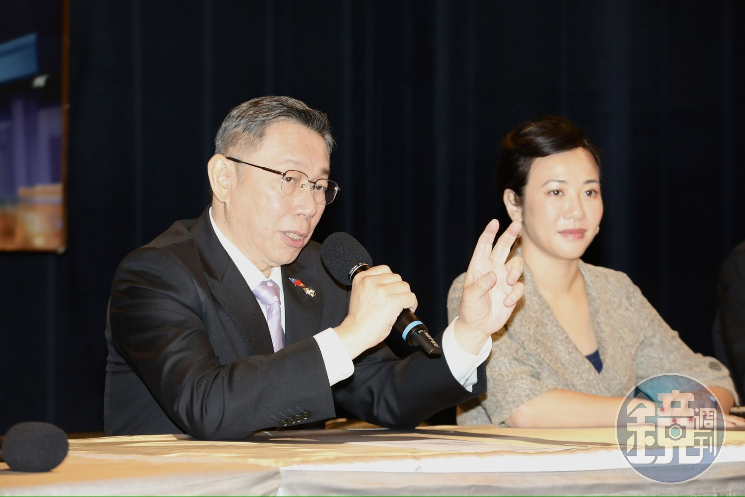 總統候選人辯論會今日登場。圖為柯文哲。