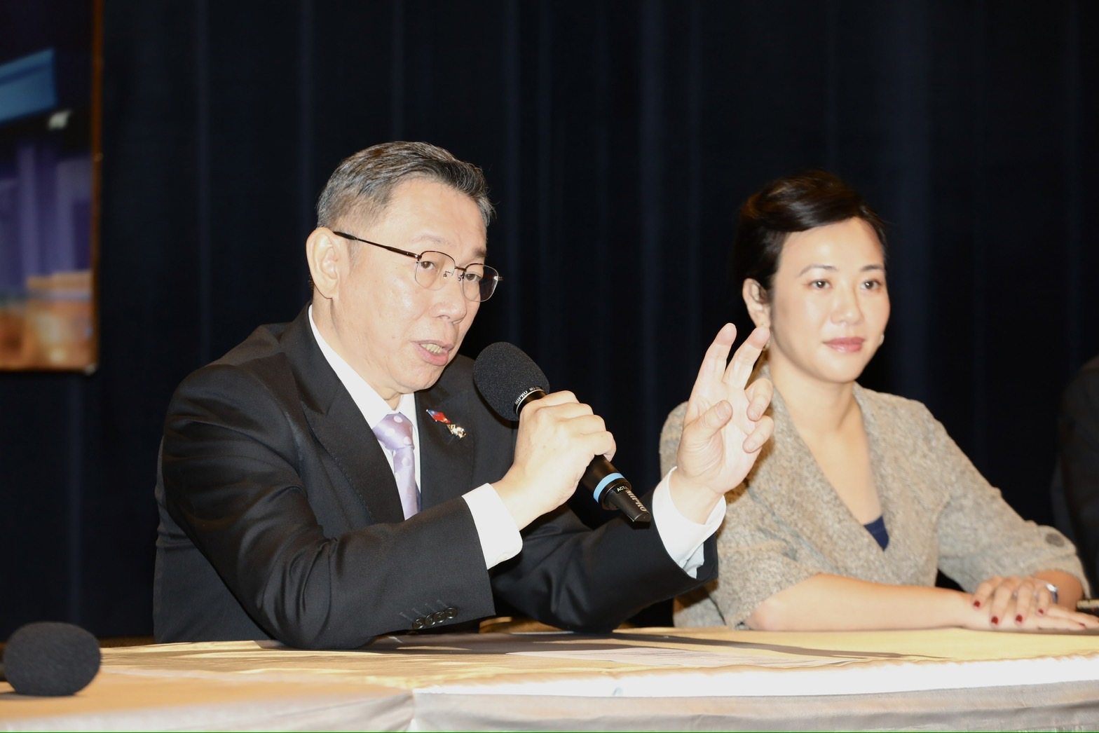 總統候選人辯論會今日登場。圖為柯文哲。