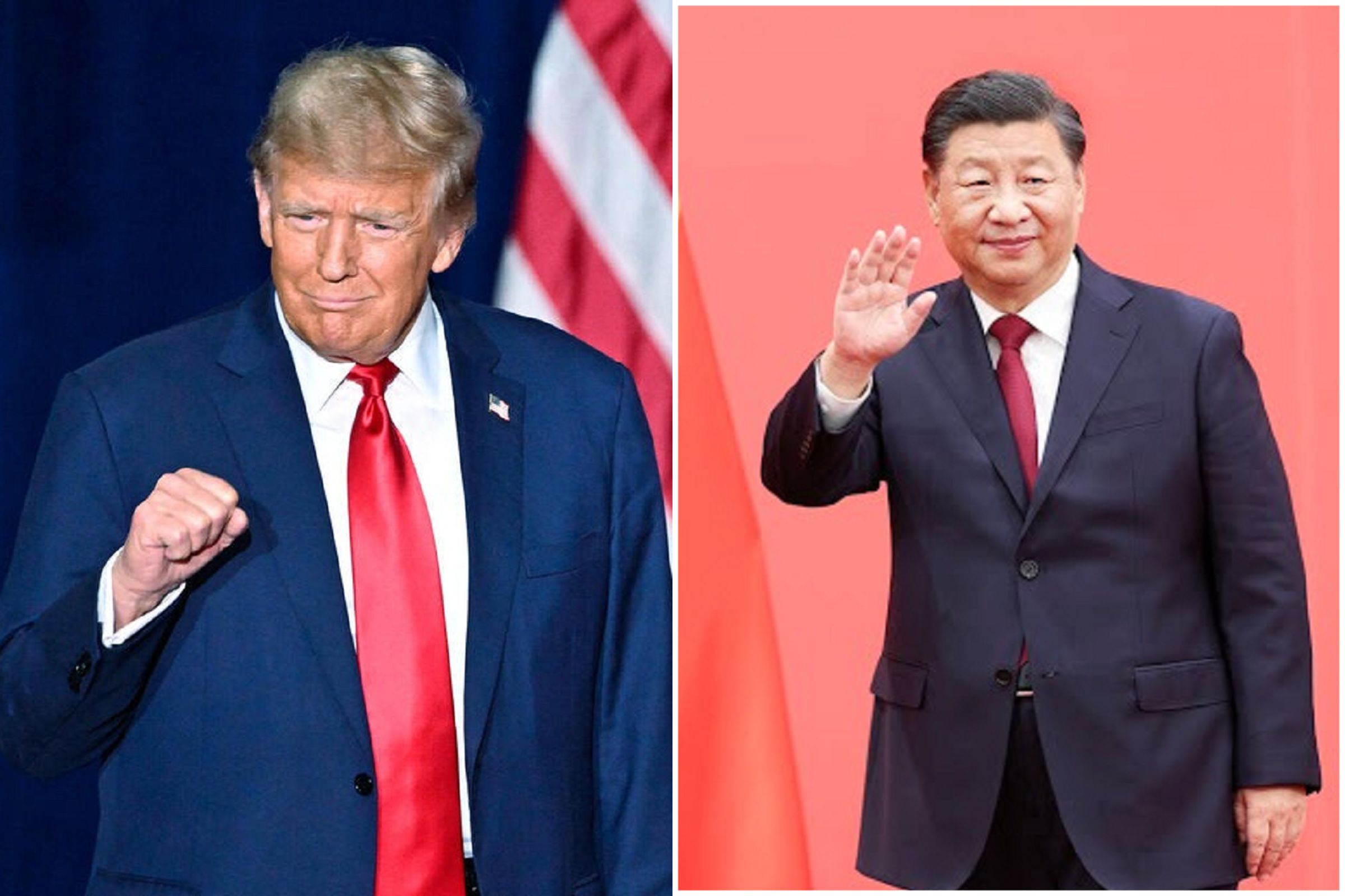 美國總統川普連日針對中國加重對等關稅,而這次川普也再次轉彎。(翻自白宮臉書、《新華社》資料照)