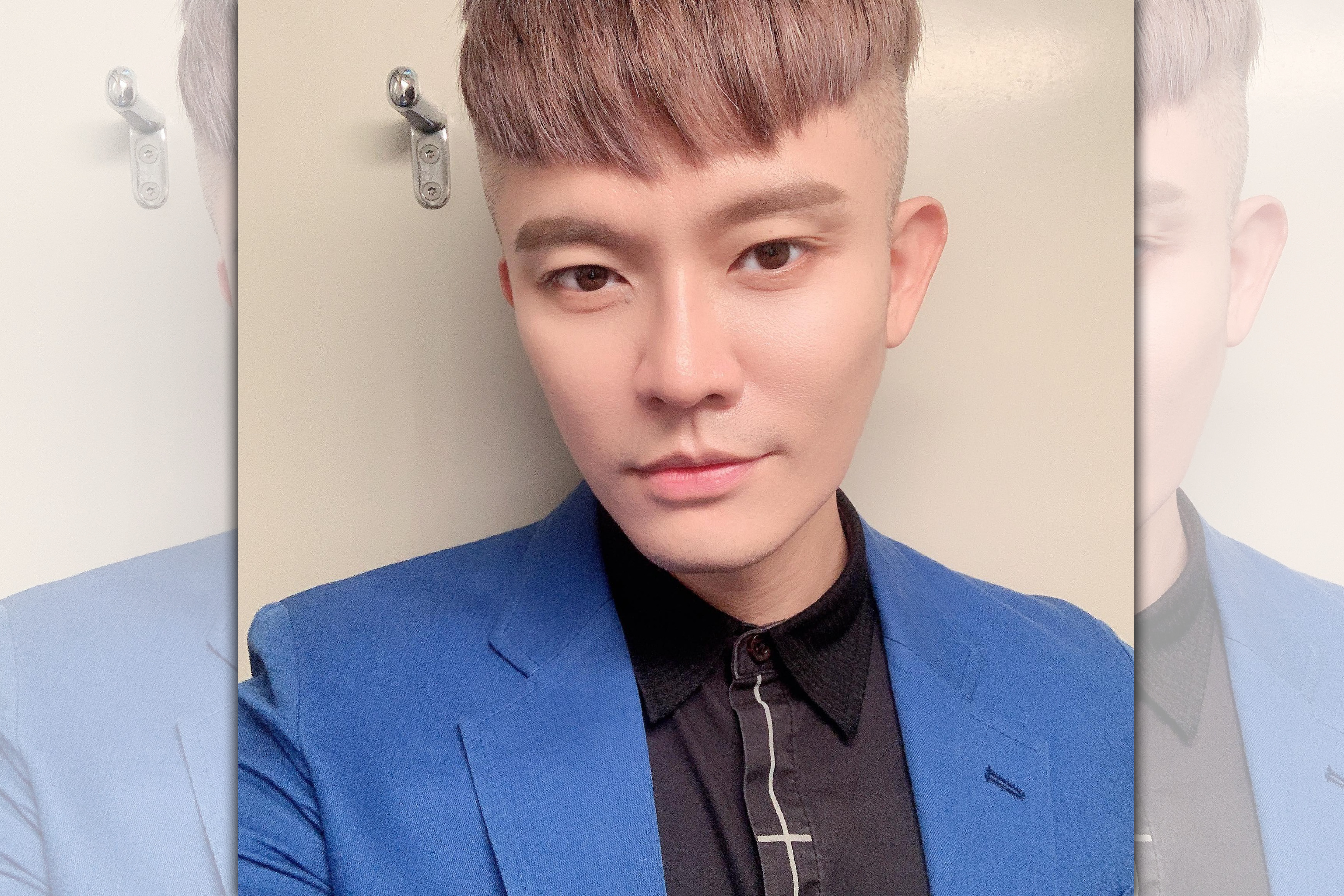 王大熊在台南拍戲時，與同劇演員李婉瑜開房發生婚外情。（翻攝自王大熊臉書）