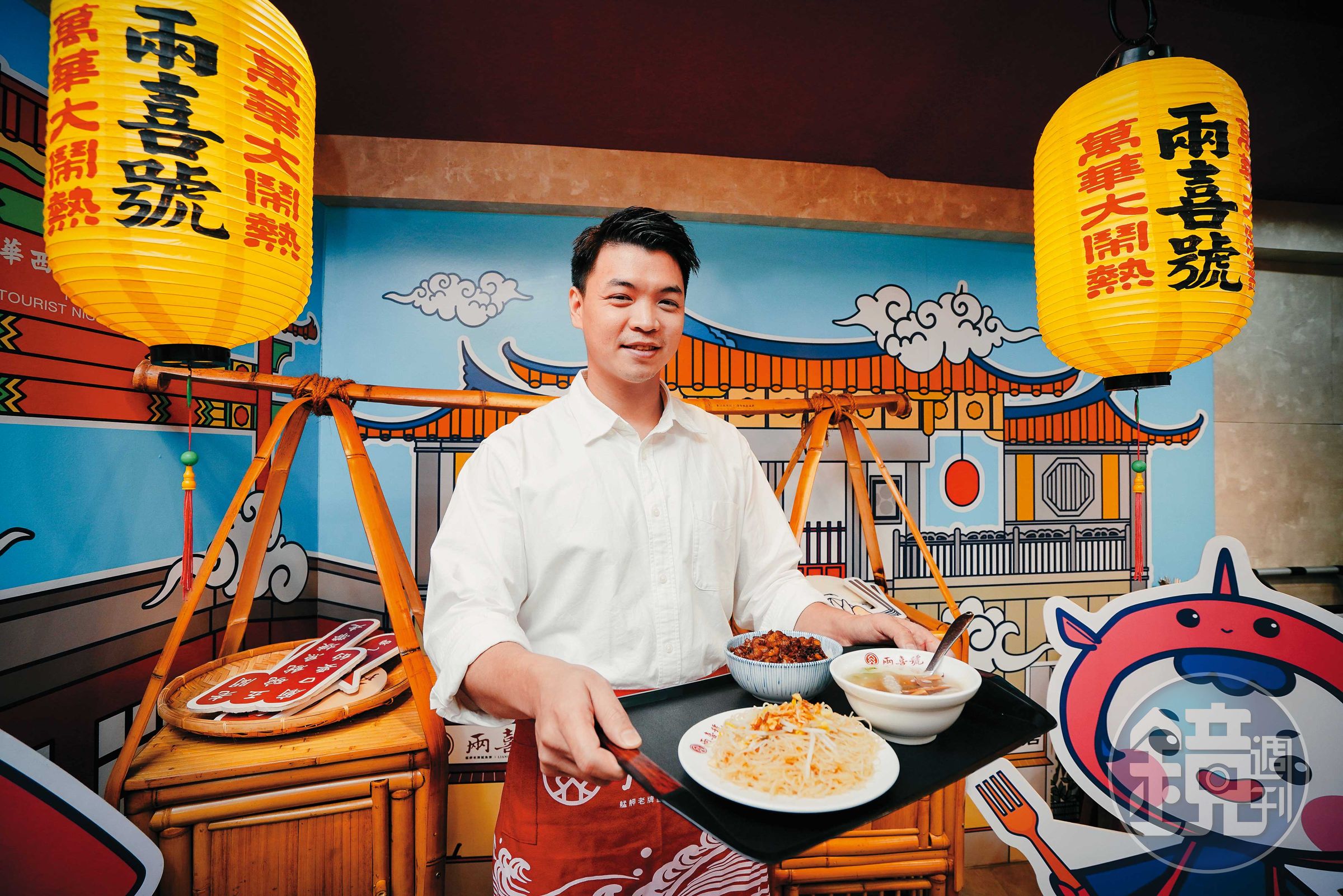 艋舺老店兩喜號傳承百年，第四代陳輿安善於行銷，說起老店口味，頭頭是道。