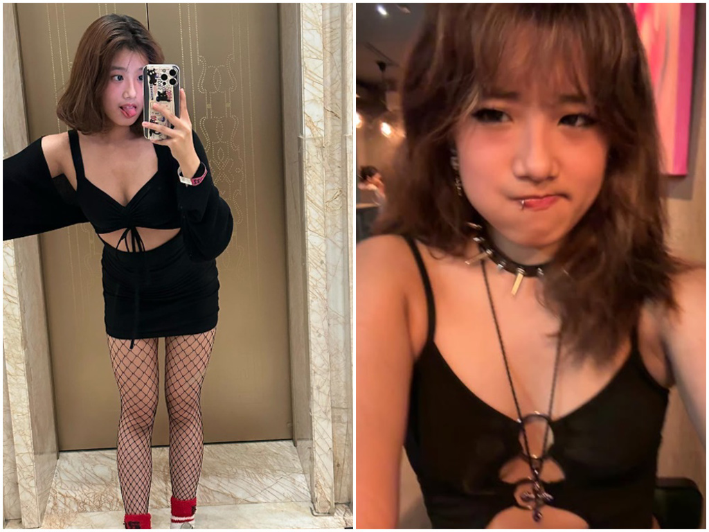 梧桐妹有別知性美的媽媽賈靜雯,穿衣風格極具個人特色。(翻攝自梧桐妹IG)