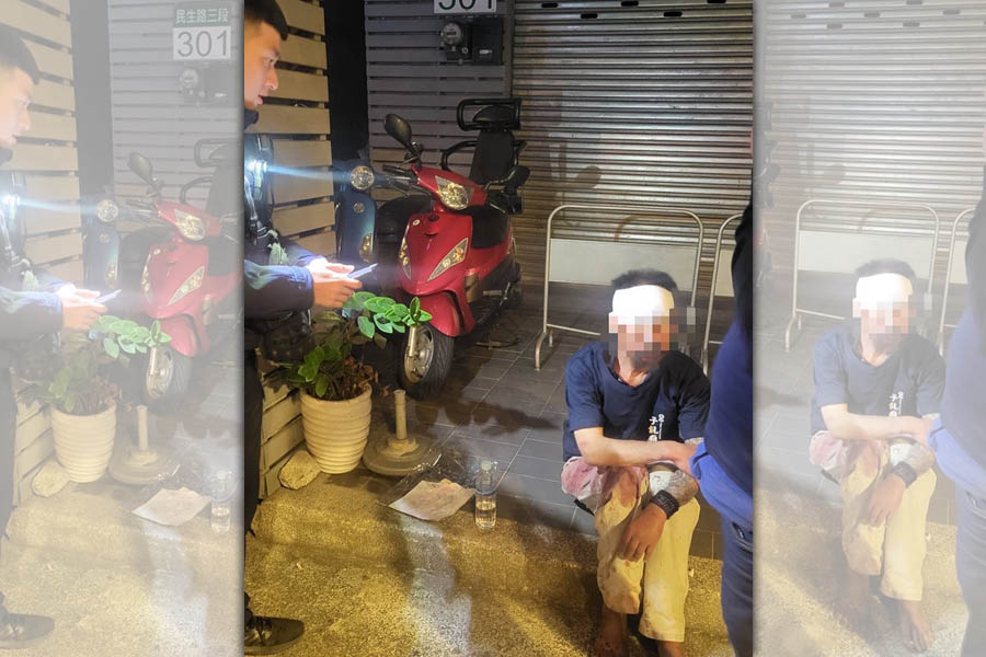 警方配合市府啟動防寒機制，透過家戶訪查訪視獨居老人送暖。（翻攝畫面）