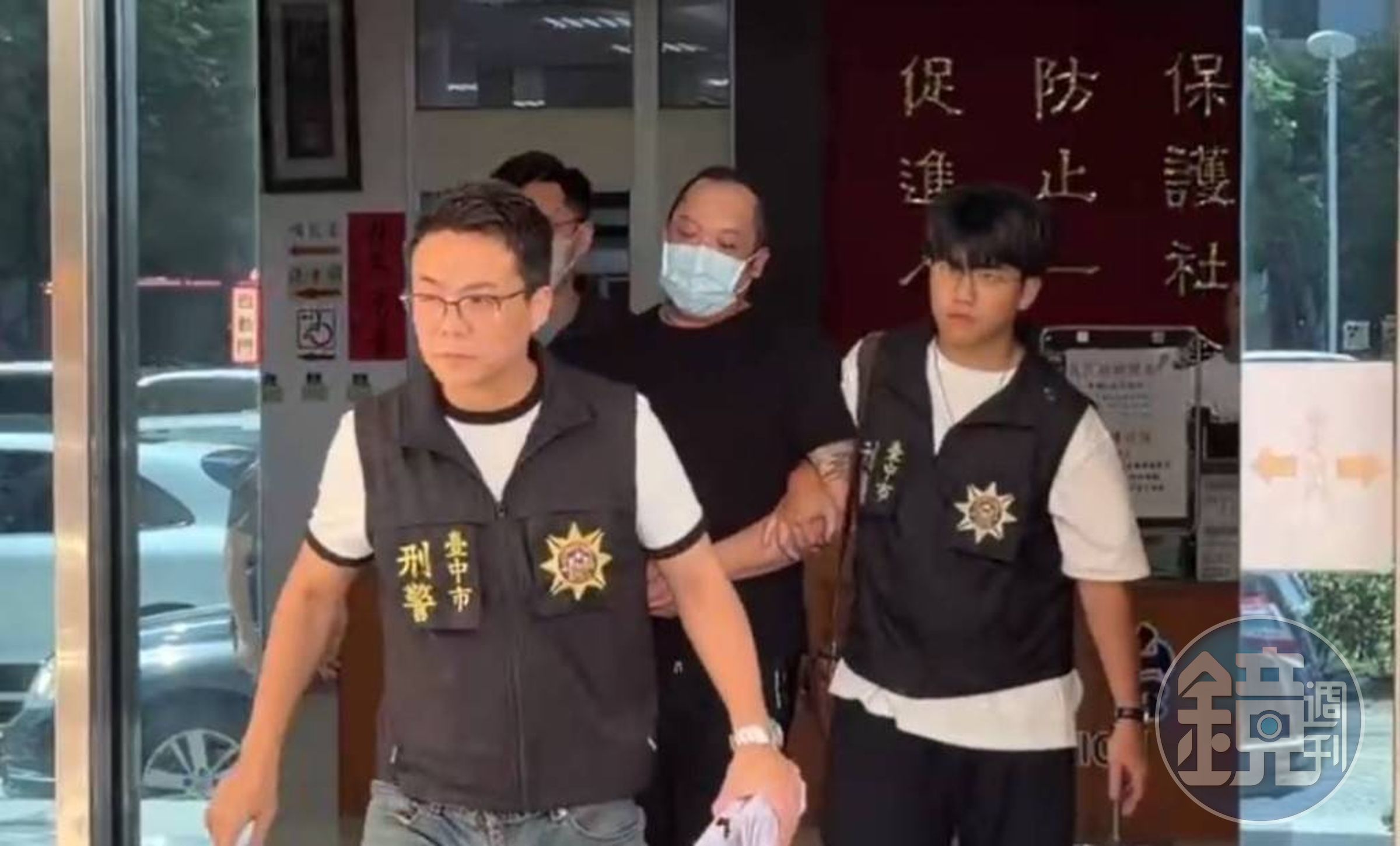 廖嫌被依反滲透法移送地檢署。(讀者提供)