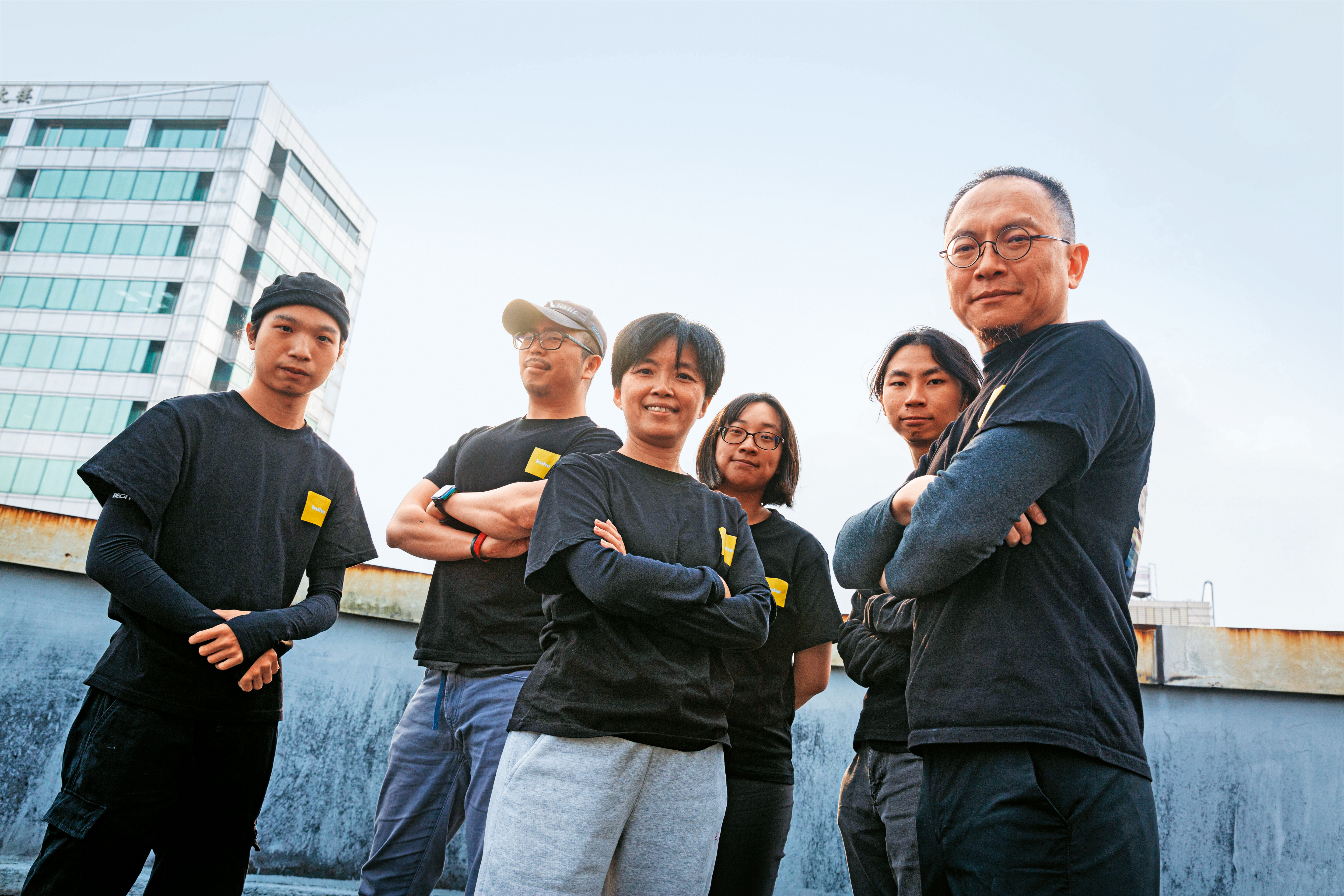 不或互動娛樂2014年成立,左起為特效兼音效設計柳喻翔、主設計沈義捷、共同創辦人陳志瑜、美術動作設計姜錦蓉、主程式設計劉奕欣,及共同創辦人暨製作人簡明哲。