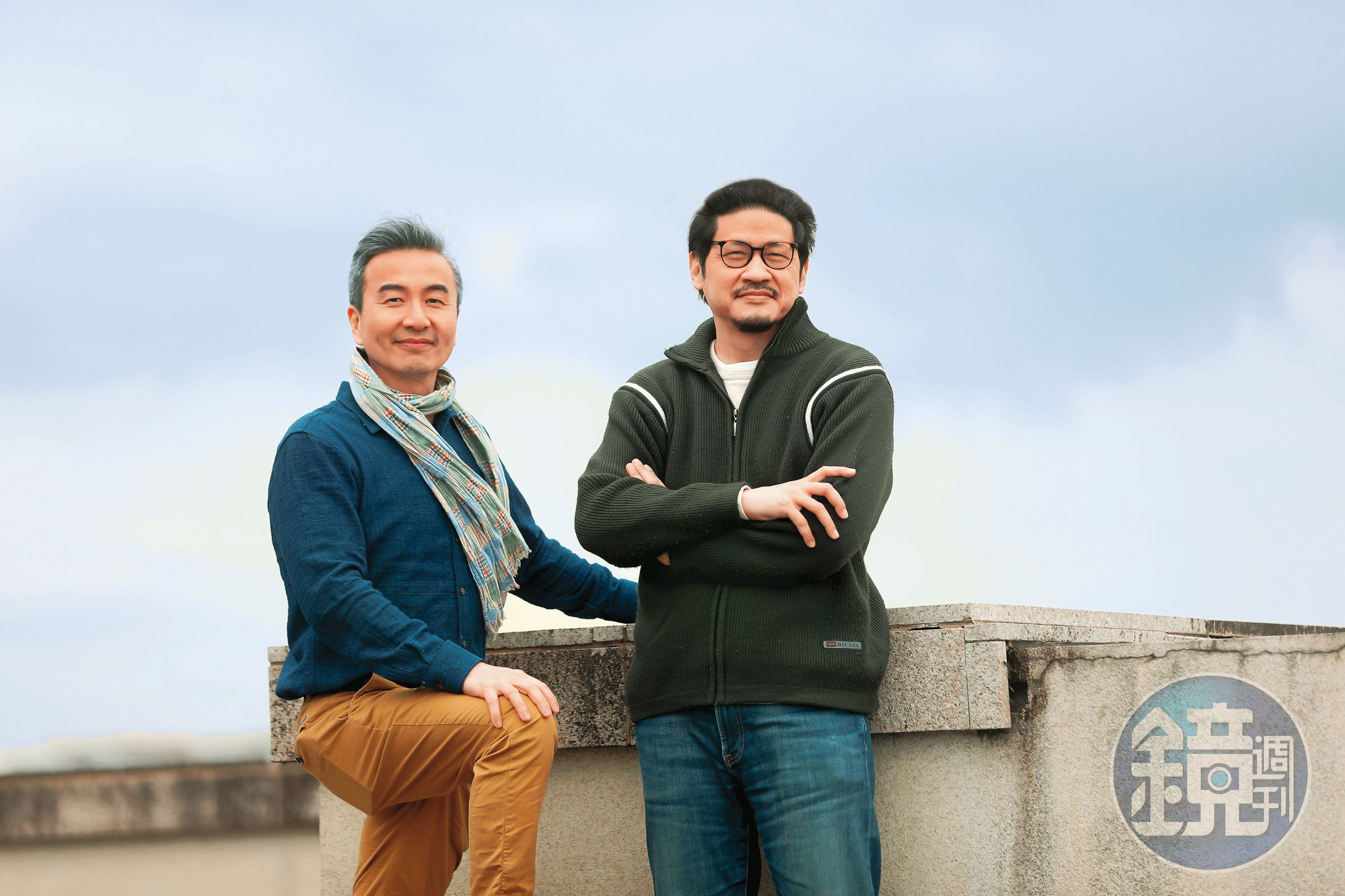 蔣顯斌(右)和江松長(左)連手把台灣故事推向國際,盼以影像帶領觀眾了解台灣。