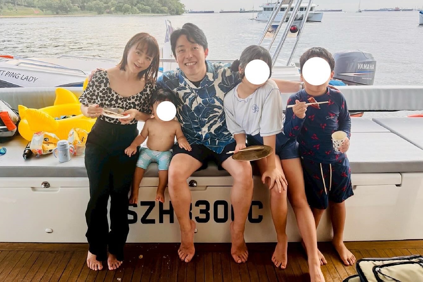 中田敦彥與藝人妻子福田萌,在移居新加坡5年後,最近正式宣布全家搬回日本。(翻攝自福田萌 IG)