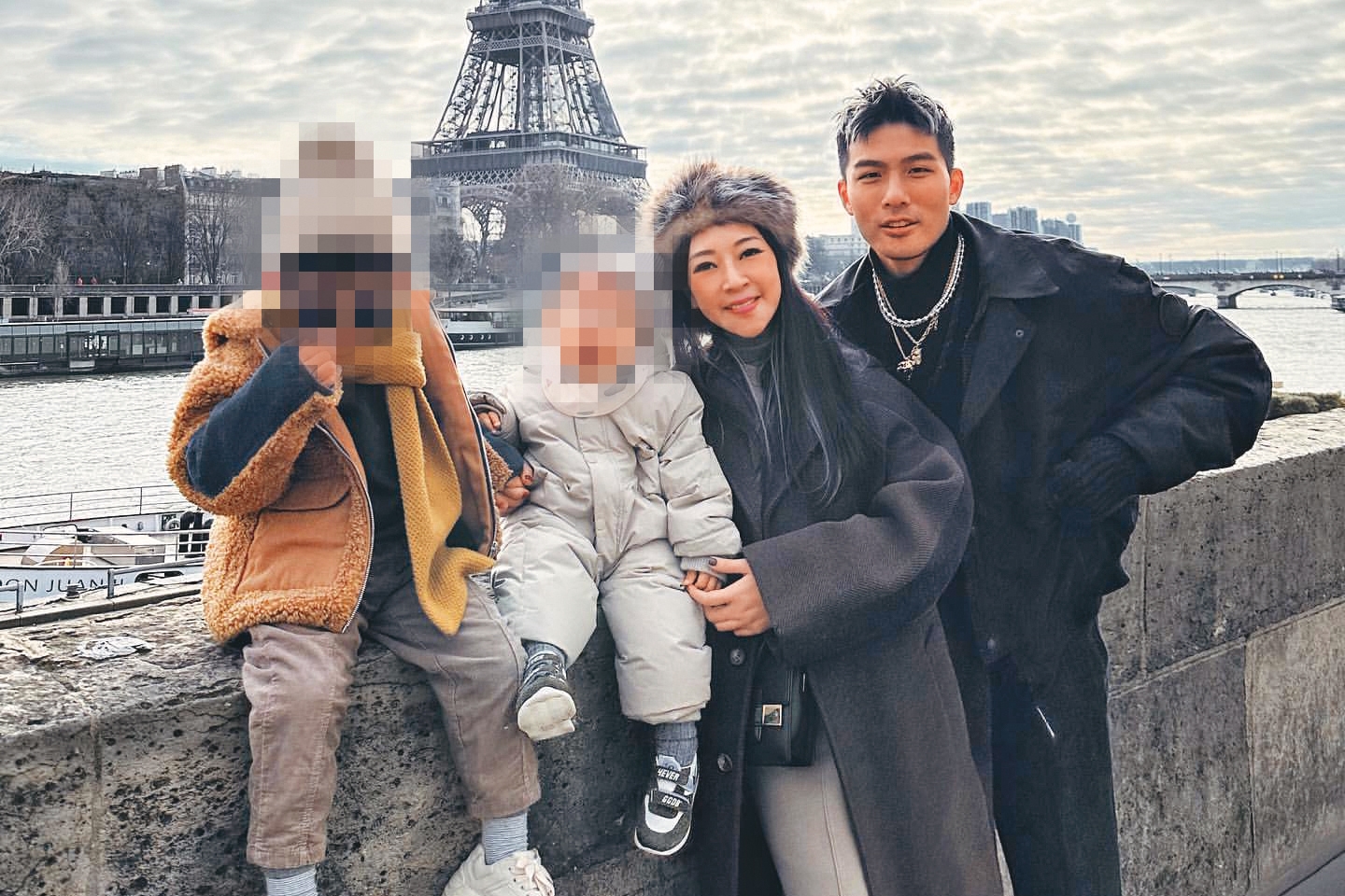 凱文與老婆的時尚形象廣為流傳之餘，對外也很努力打造夫妻的恩愛人設。（翻攝自meowvocado IG）