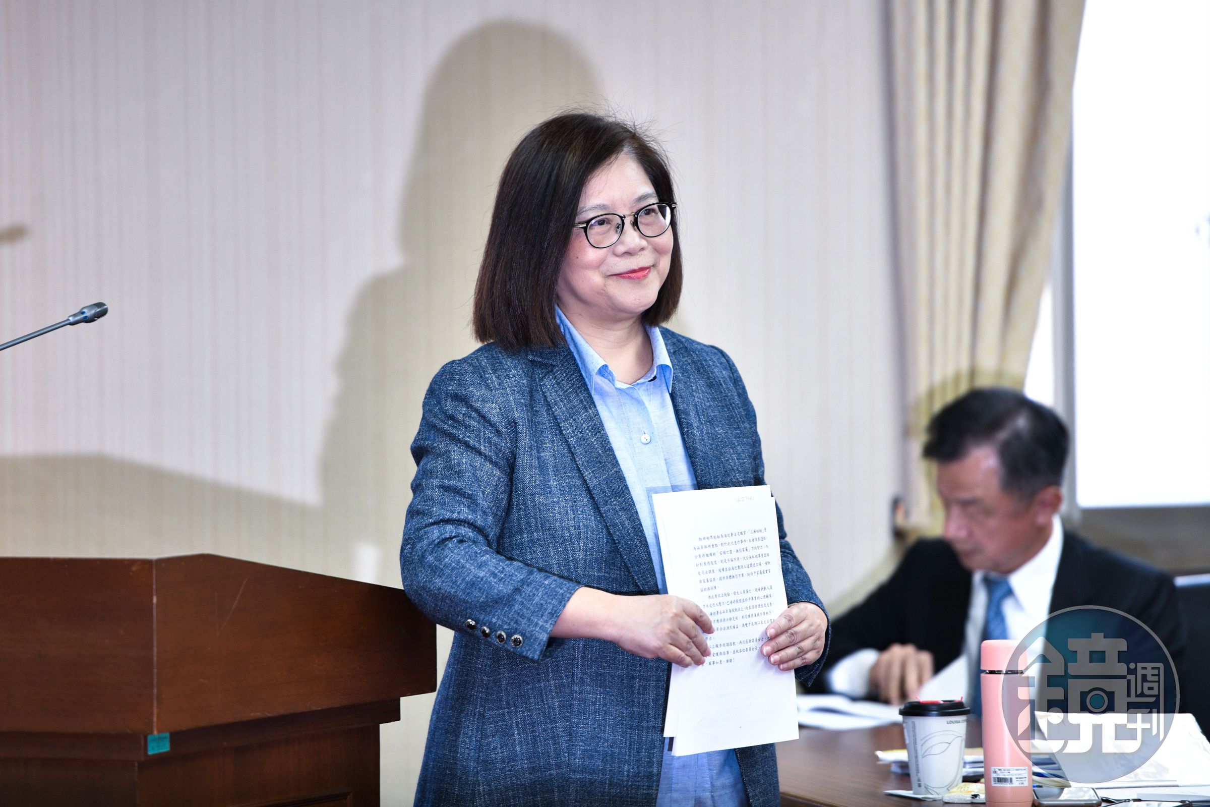 中共環台軍演期間與海巡署高層在高雄聚餐，管碧玲發文道歉。（本刊資料照）