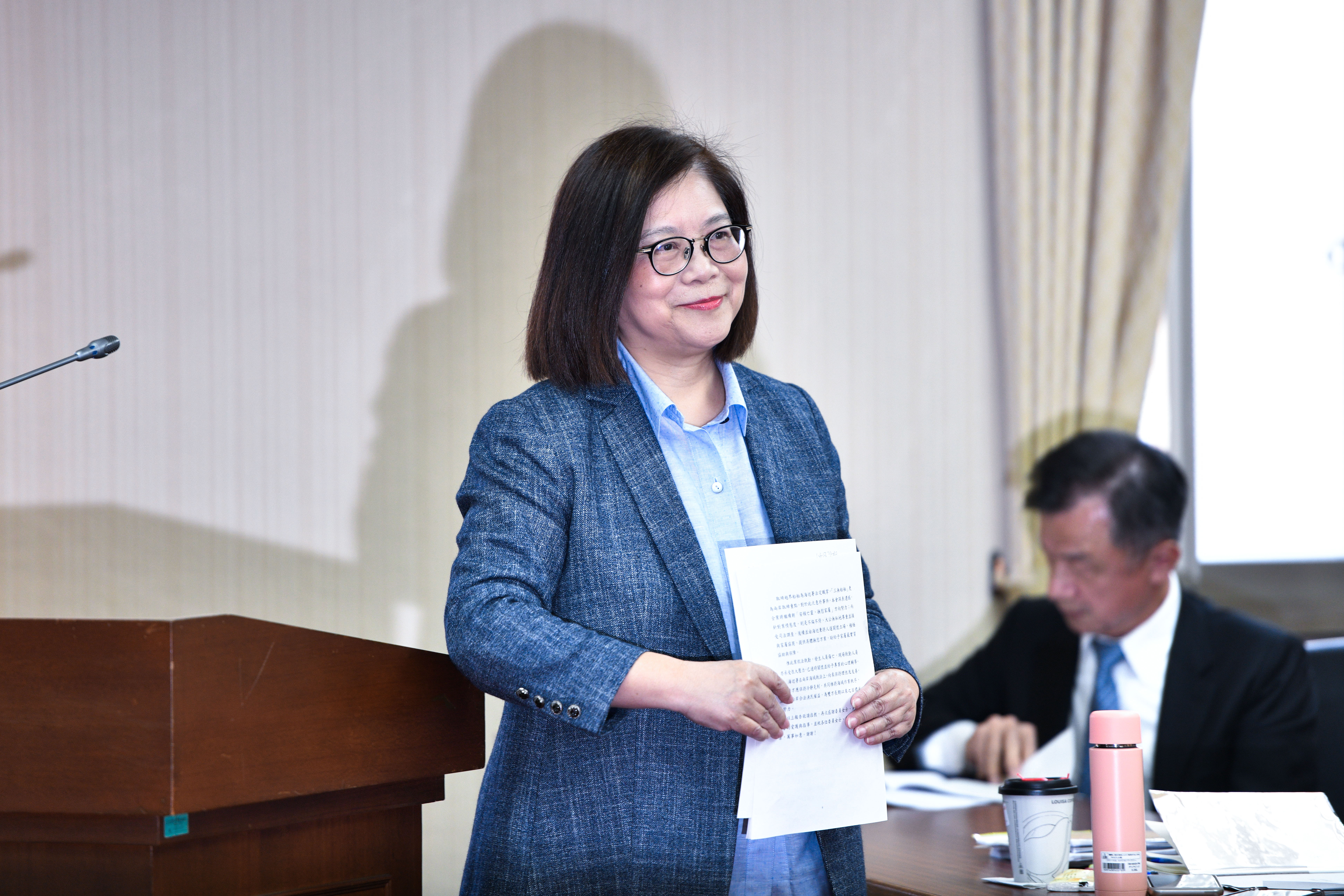 中共環台軍演期間與海巡署高層在高雄聚餐,管碧玲發文道歉。(本刊資料照)