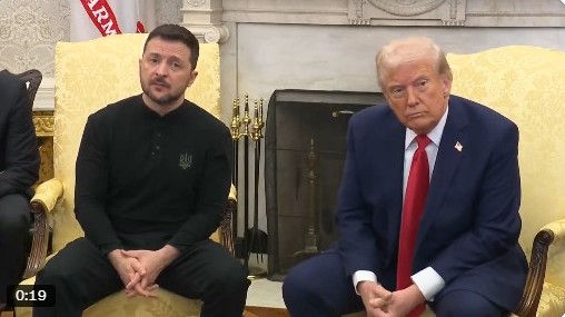 澤連斯基跟川普對談變「分手擂台」，盧比歐等美高官真怒了：不想再打交道。（翻自白宮X平台）