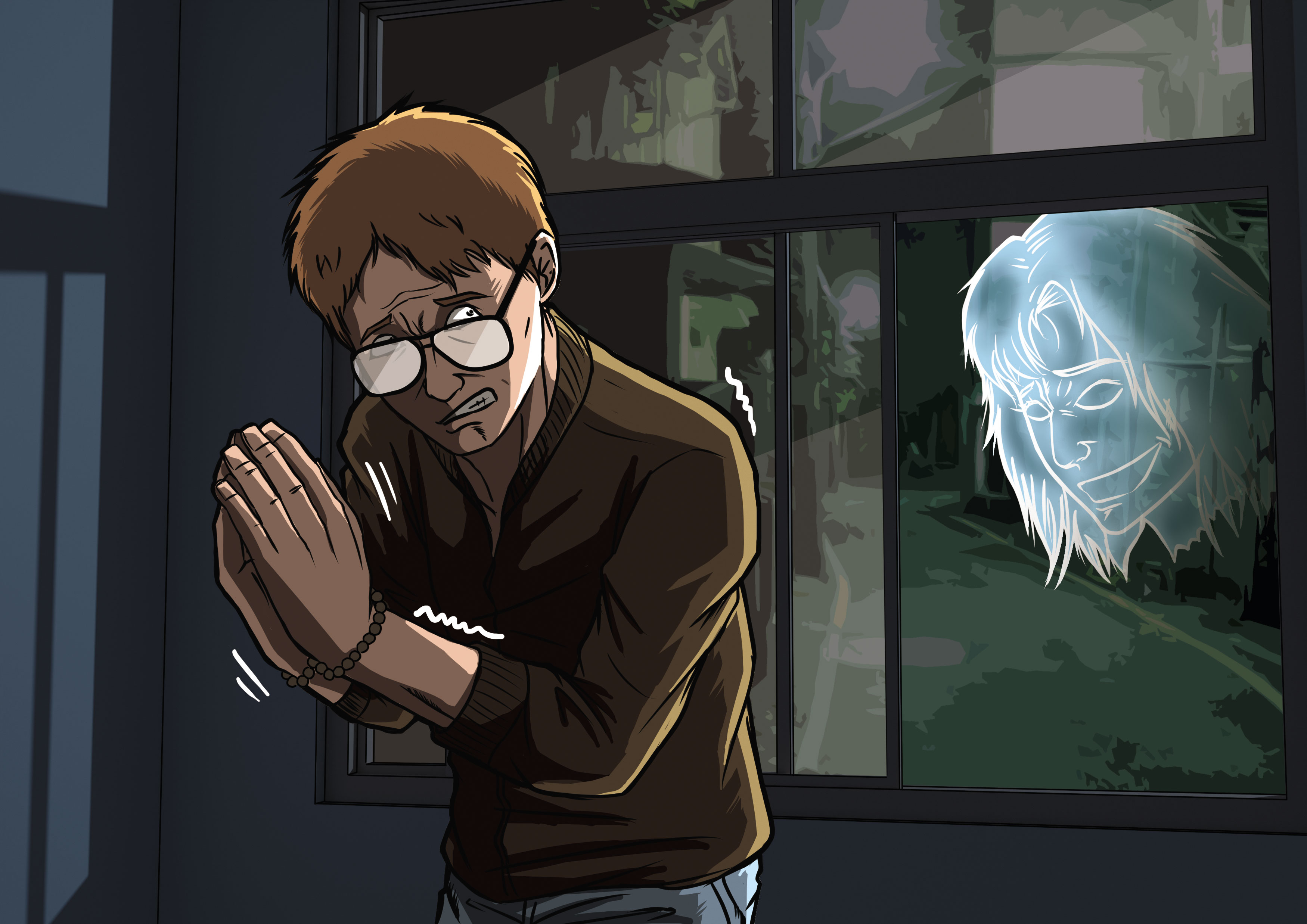 劉學強犯案後，常在半夜看到井口真理子的飛頭向他索命，身心承受極大壓力。