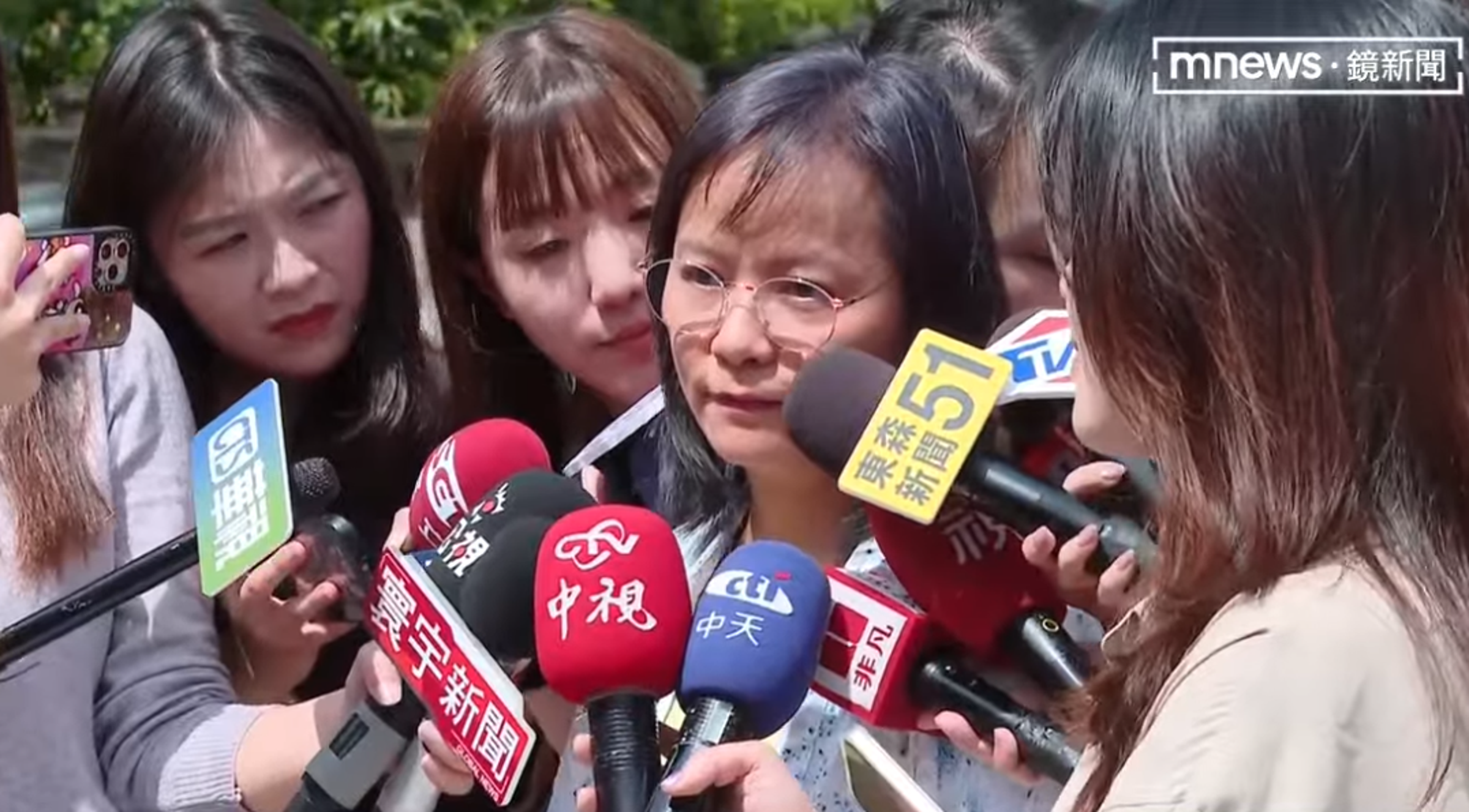 北一女國文老師區桂芝今接受媒體訪問。(鏡新聞畫面)