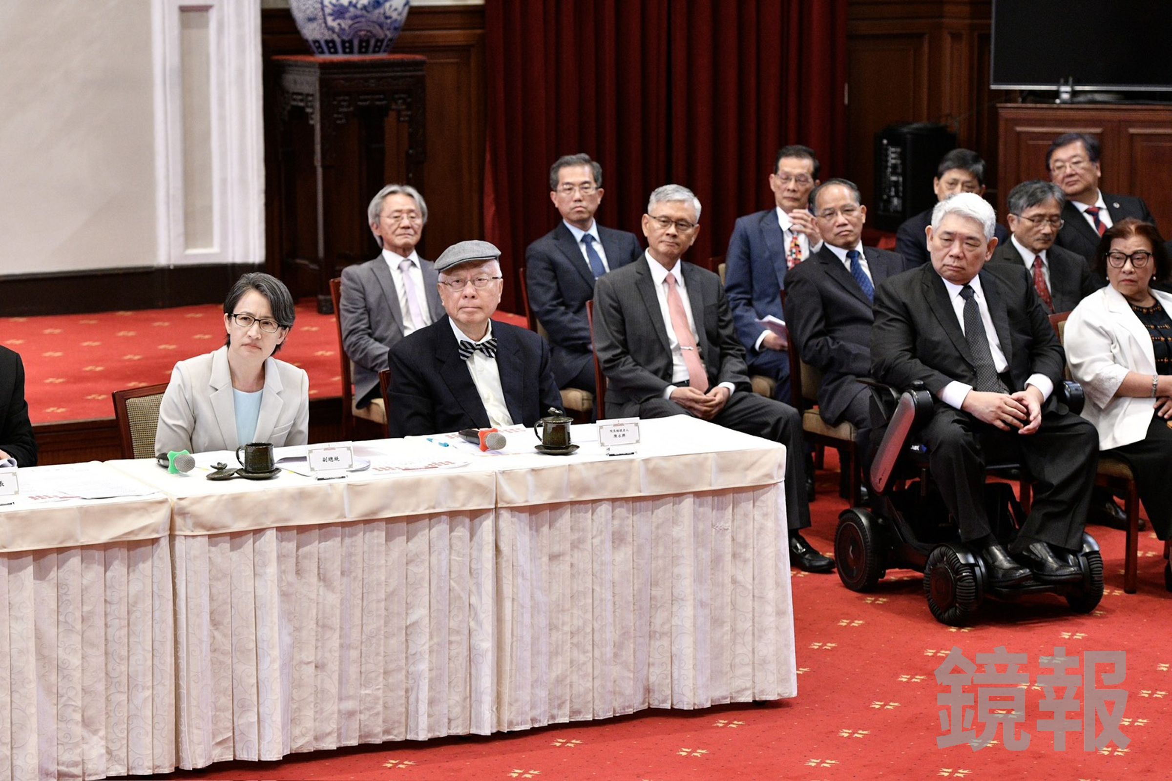 蕭美琴今日宣布，總統賴清德提名前任台灣人權促進會會長陳永興擔任監察院長，現任監察委員王榮璋為副院長，另提名27人擔任監察委員。（鏡報李智為）