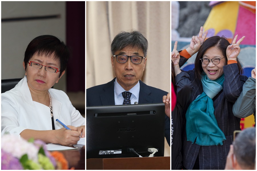 卓榮泰公布第5波內閣人事,包含財政部長莊翠雲(左)、海委會主委管碧玲(右)、農業部長陳駿季(中)。(本刊資料照)