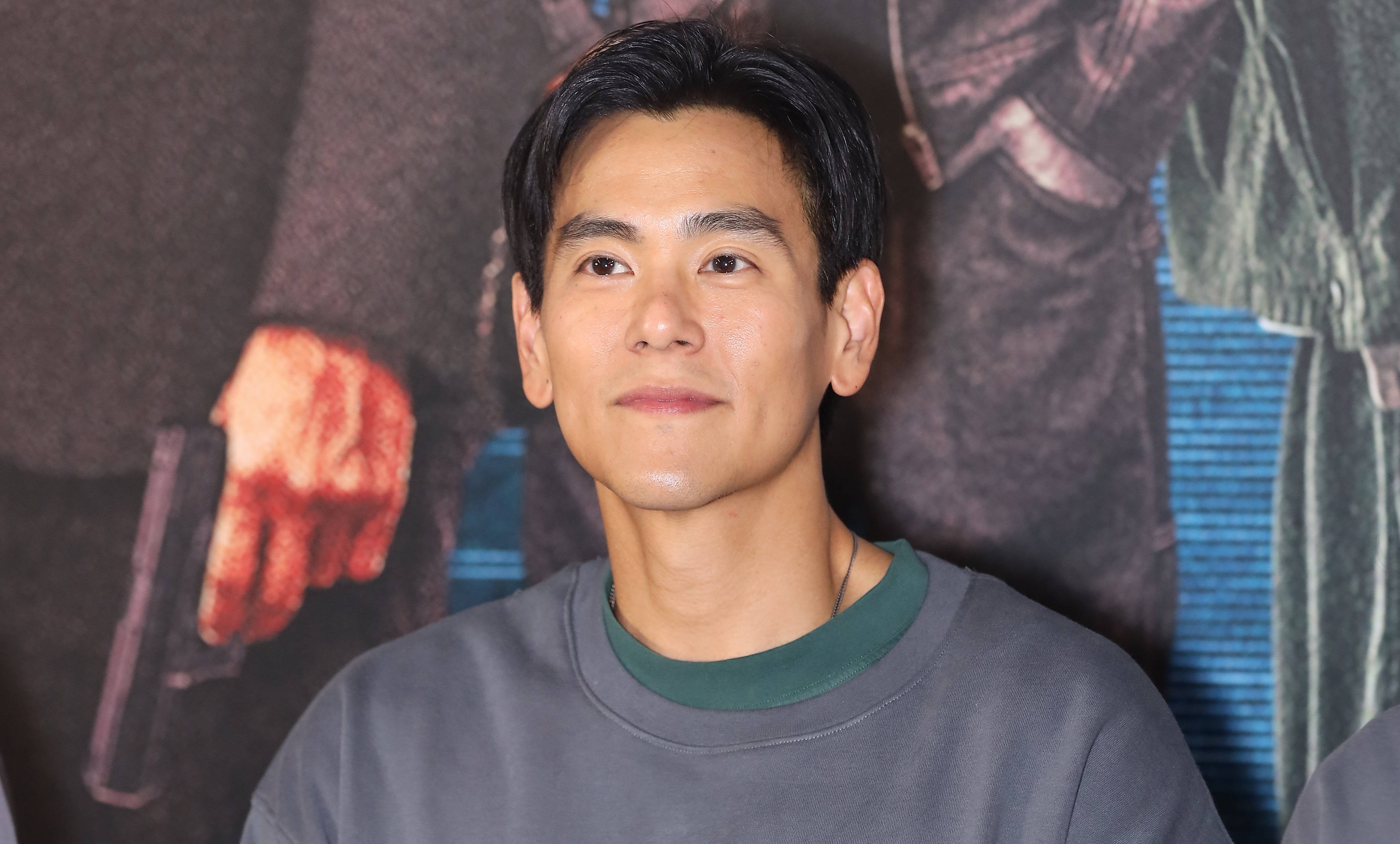 彭于晏日前跟港星林家棟、劉雅瑟、任達華、姜皓文等近日為電影《潛行》到北京宣傳。（彭于晏工作室）