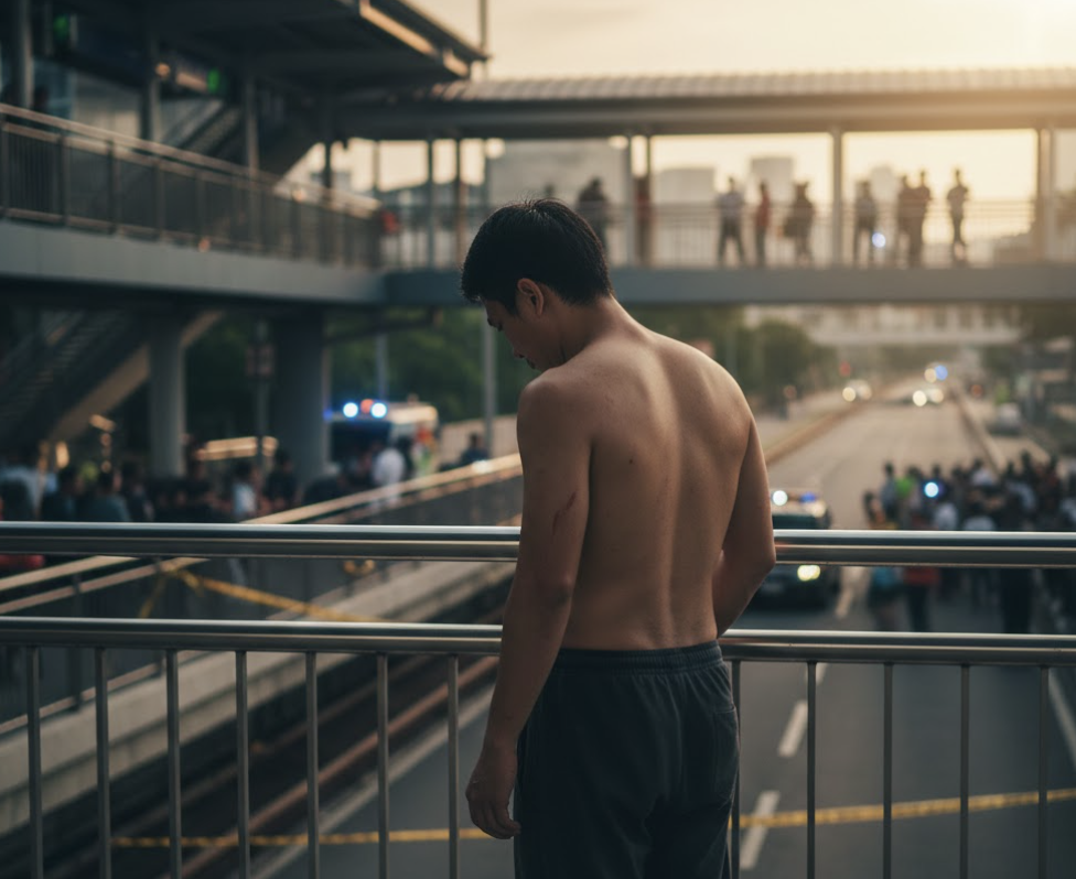 一名台灣男子在馬來西亞的捷運站做出脫序行為,嚇壞眾人。(示意圖,由AI生成)