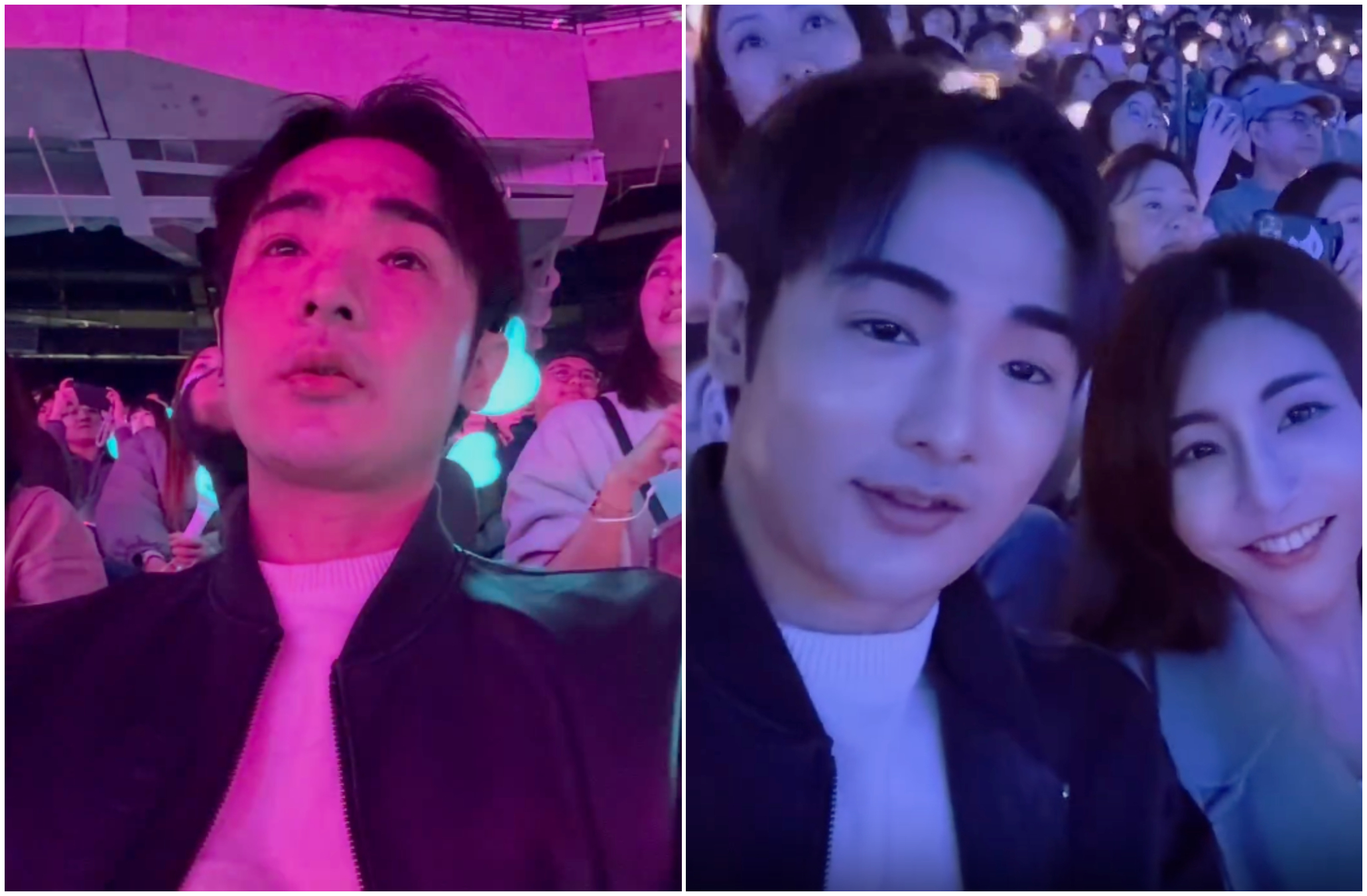 八炯與老婆去看周杰倫演唱會，過程一度感動落淚。（翻攝musiclin_1107 Threads）