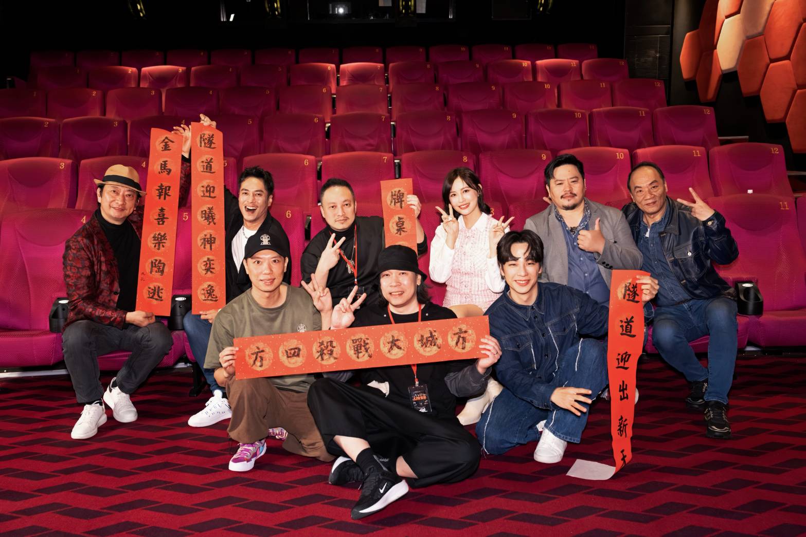 《隧道大逃殺》前導片今公開，主要演員莊凱勛、吳震亞、九孔、王自強、梁以辰及李沛旭等人悉數出席。（劇匯文創提供）