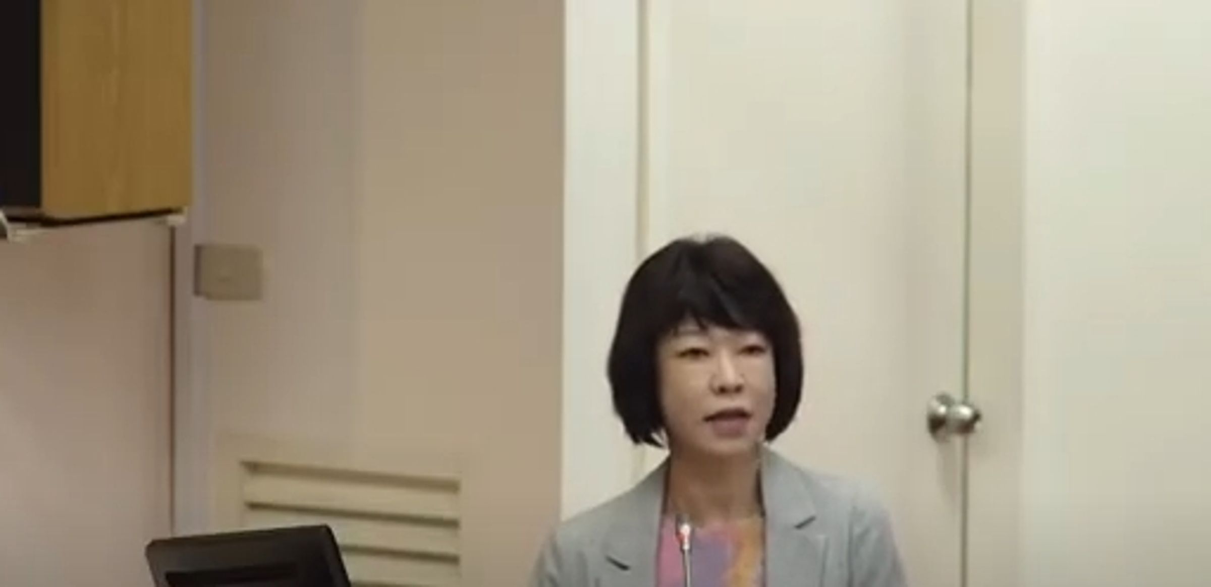 藍委質疑8/1公布關稅和大罷免有關，經貿辦澄清，是美國設定的期限。（翻攝自「民眾之聲」）