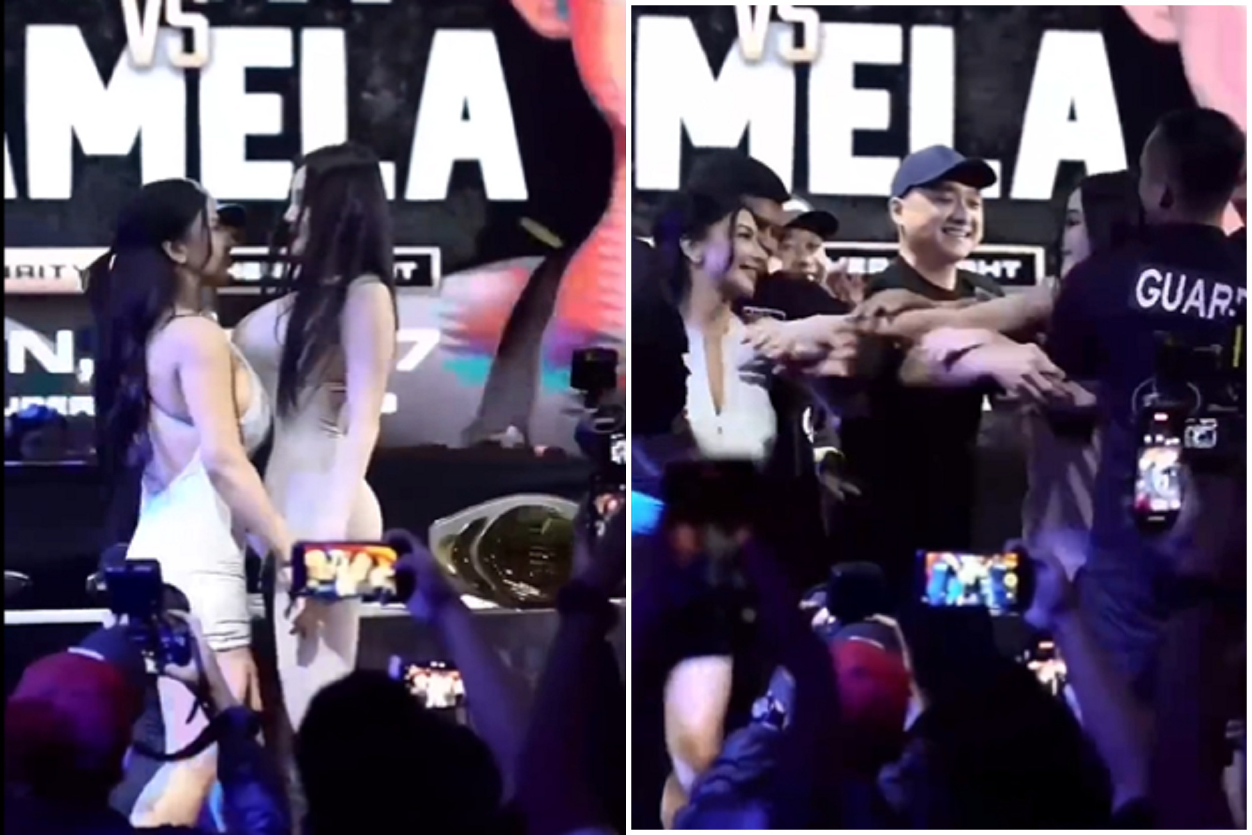 雙姝用胸器格鬥太刺激，「西瓜撞奶」來互相傷害呀！（翻自X平台）