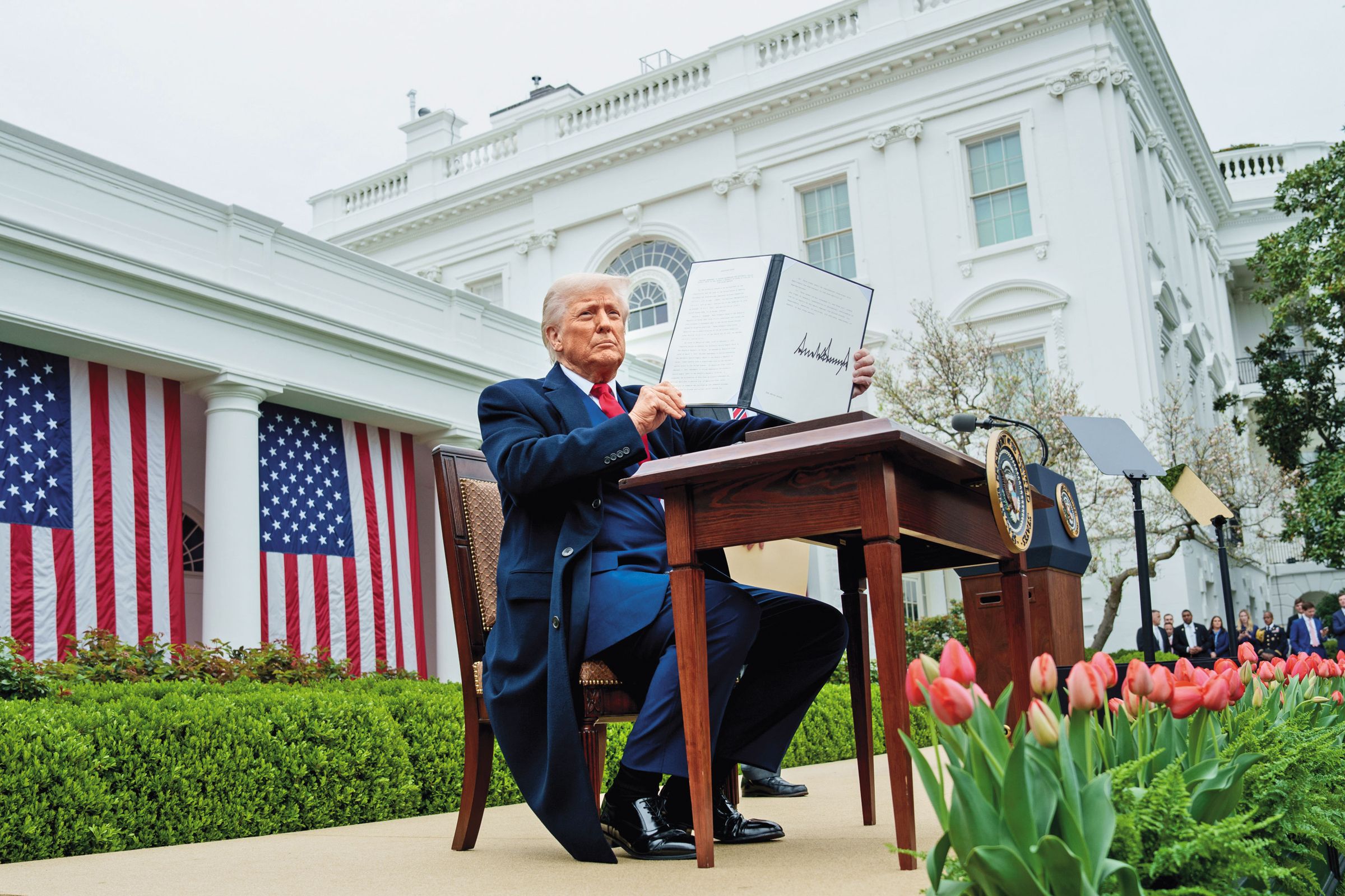 川普關稅政策態度是否放軟，是接下來市場觀察重點。（翻攝The White House flickr）