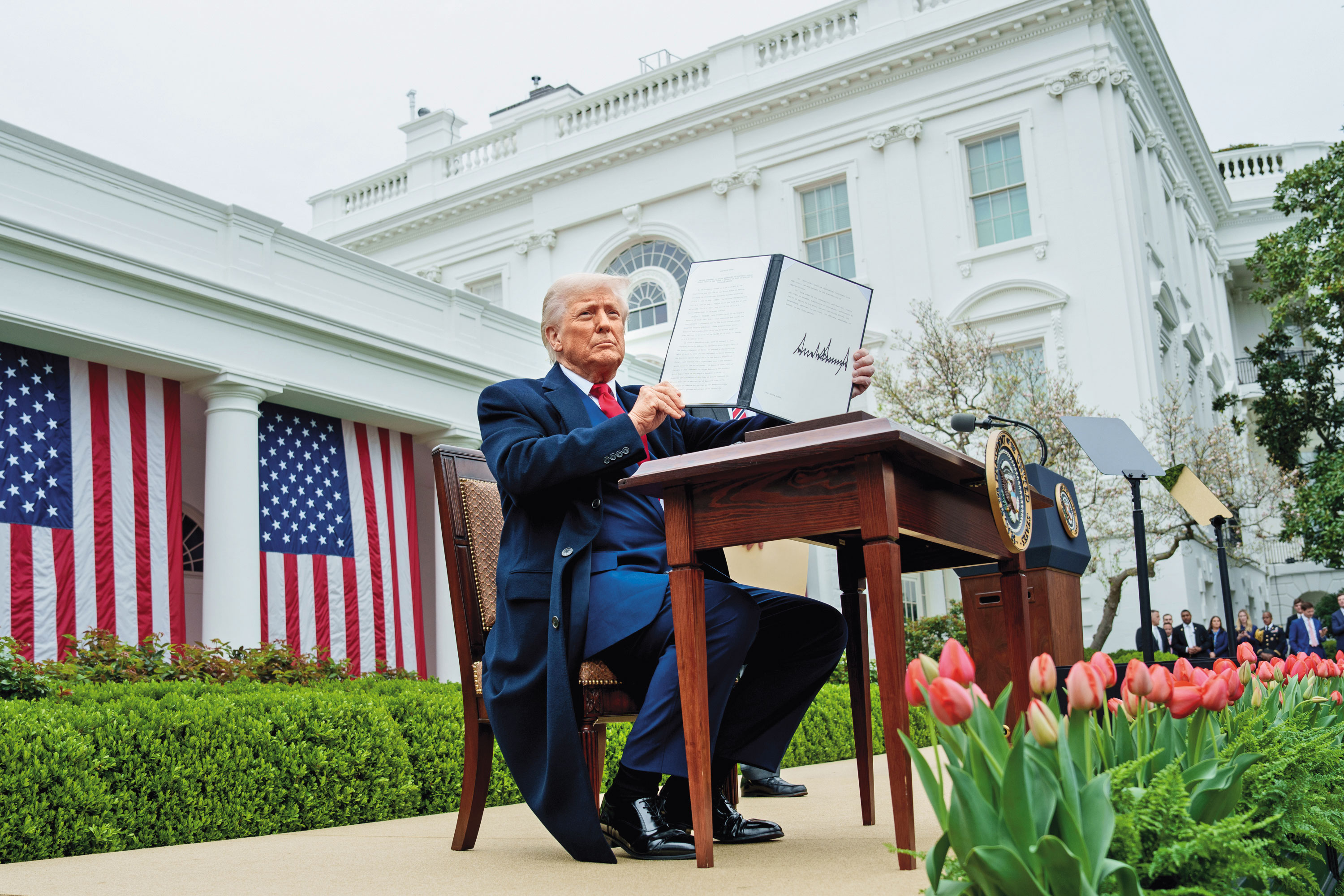 川普關稅政策態度是否放軟,是接下來市場觀察重點。(翻攝The White House flickr)