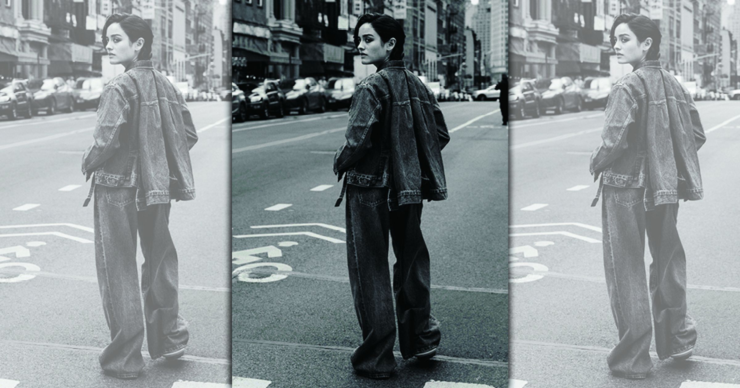 Levi's x sacai系列形象照由攝影大師Craig McDean掌鏡，由演員兼模特兒Chase Sui Wonders演繹。（Levi's提供）