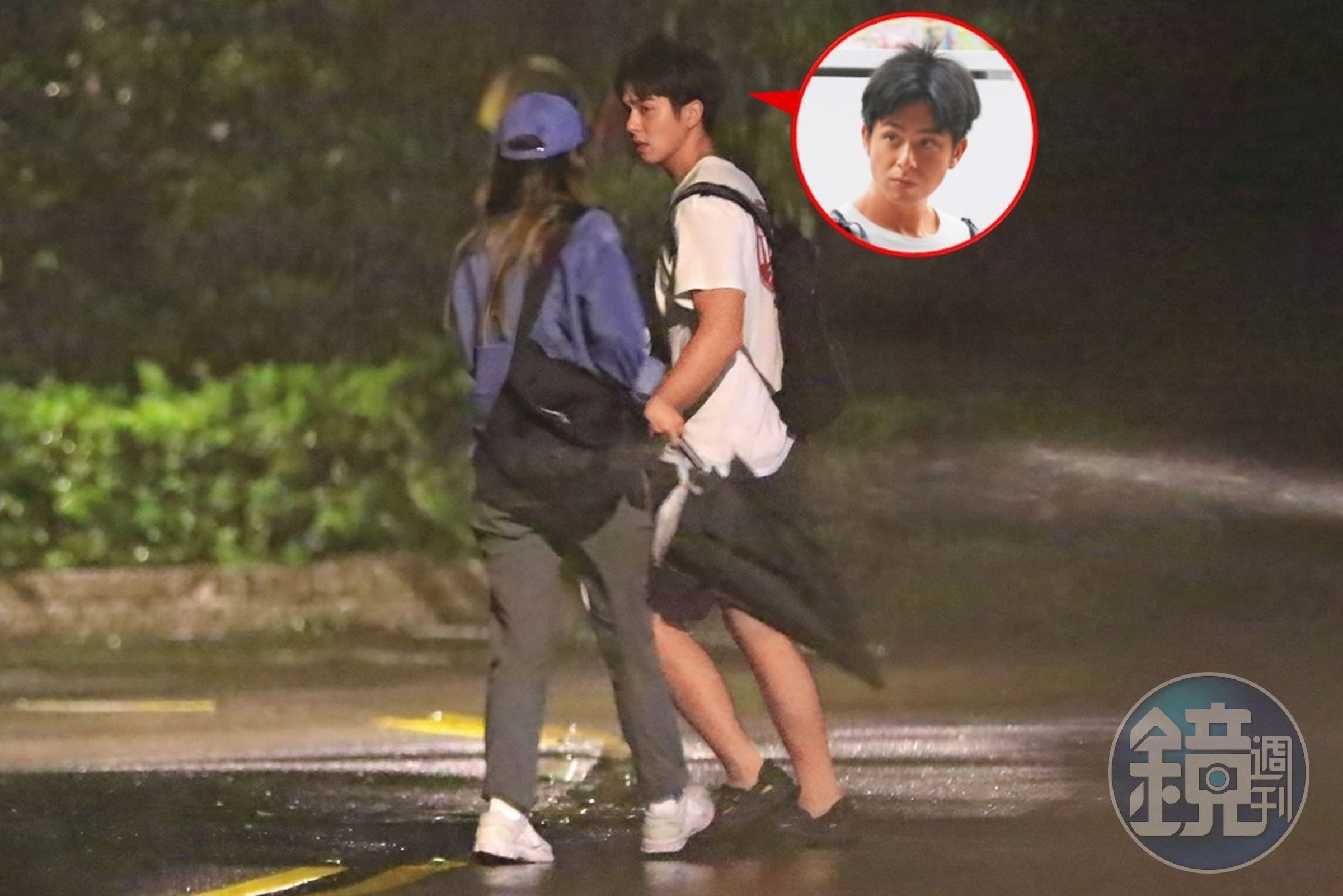 6/9 19：28 23歲鮮肉男星蘇韋華（右）與製作人李芷瑤（左）回到兩人同居的北市士林住處，就如傳言所說，兩人正打得火熱。