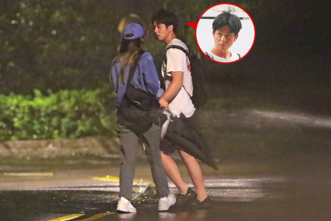 6/9 19：28 23歲鮮肉男星蘇韋華（右）與製作人李芷瑤（左）回到兩人同居的北市士林住處，就如傳言所說，兩人正打得火熱。