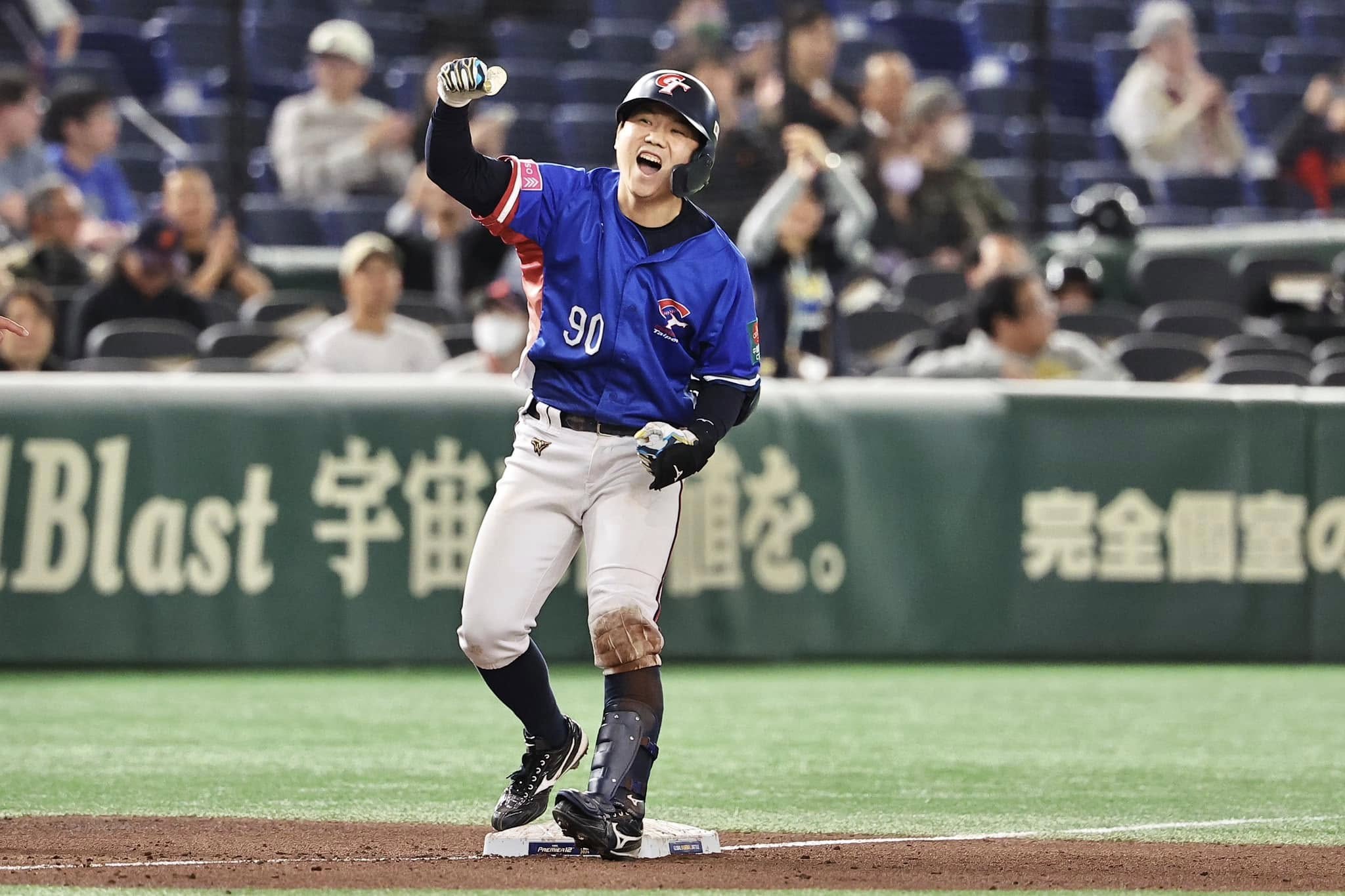 7局上江坤宇清壘安打。(翻攝自CPBL 中華職棒臉書)
