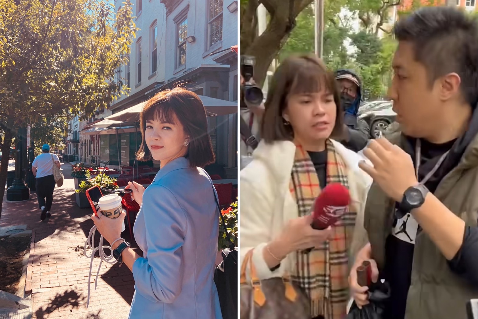 電視台女記者魏汶萱加入北市府，擔任副發言人。（翻攝魏汶萱個人臉書、threads）