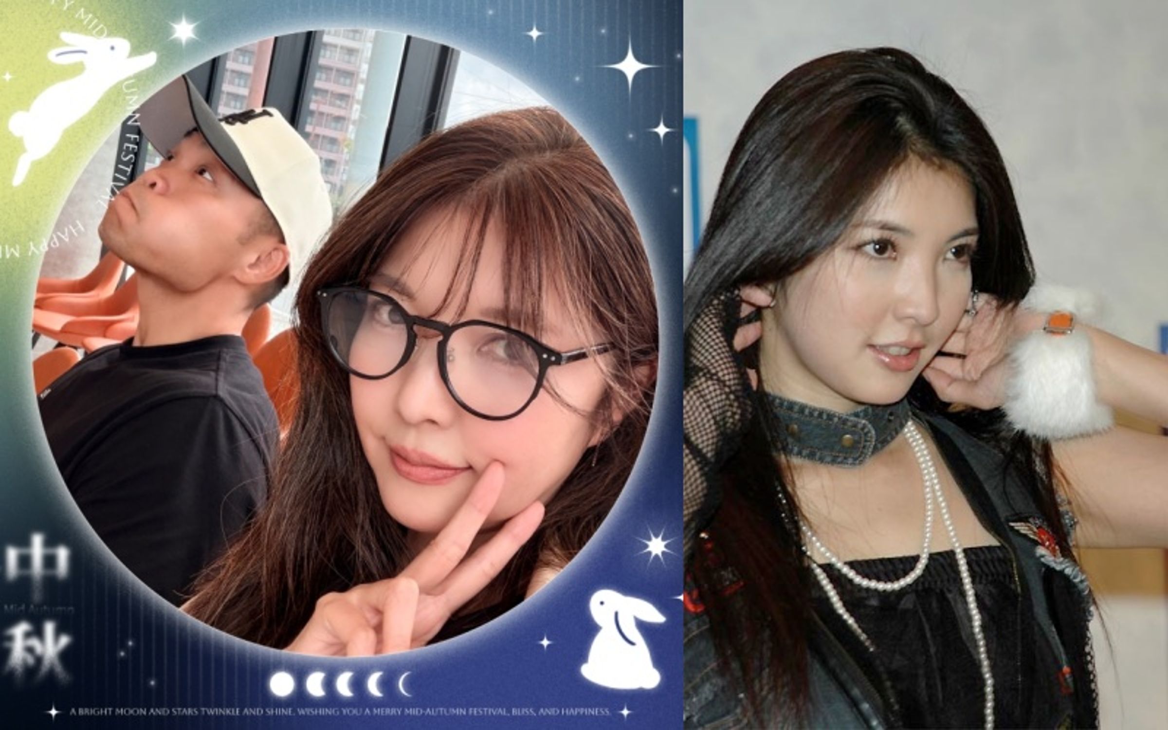 相馬茜婚後淡出演藝圈多年，老公李玖哲中秋節罕見曬出合照，可看出剛滿51歲的相馬茜近況保養得宜。（翻攝自IG、akane image）