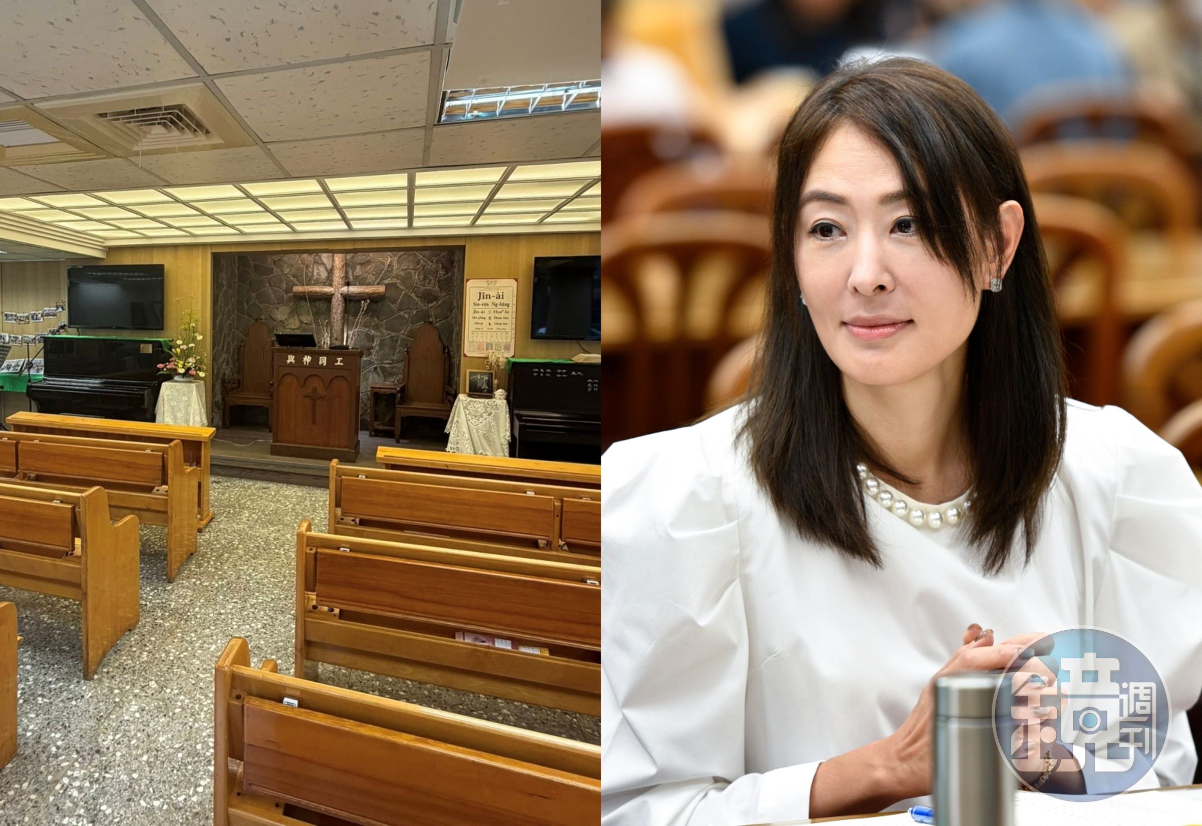 台北101董事長賈永婕親自前往義光教會拜訪。(翻攝自賈永婕臉書/本刊資料照)