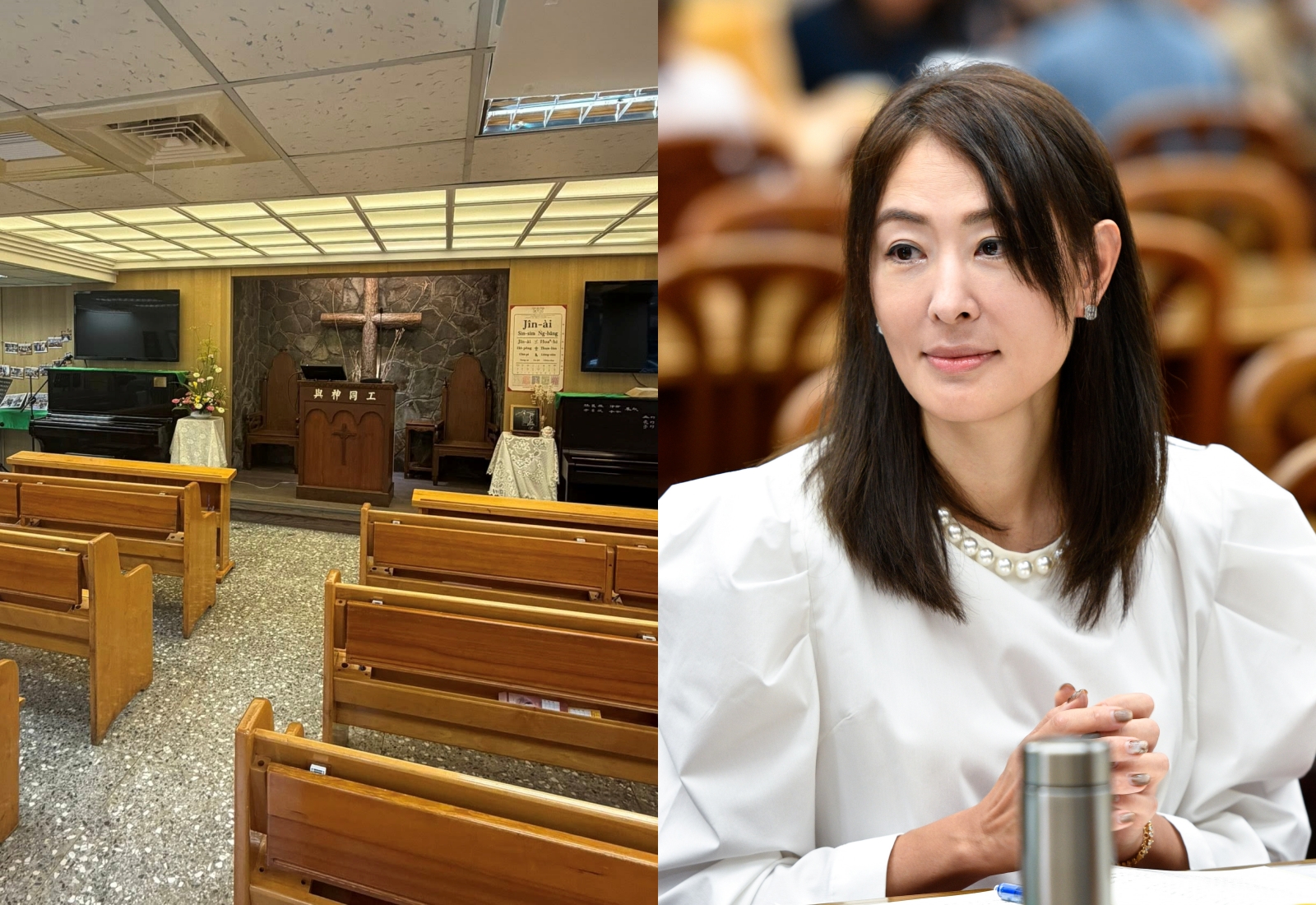 台北101董事長賈永婕親自前往義光教會拜訪。（翻攝自賈永婕臉書／本刊資料照）