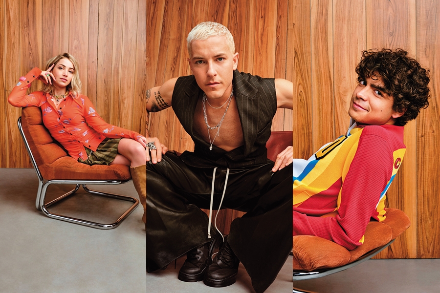 美國女星艾蜜莉拉德（左起）、西班牙裔英國演員塔茲史卡勒和墨西哥演員伊納基戈多伊因出演《航海王》真人版聲名大噪。（翻攝自Netflix官方臉書）