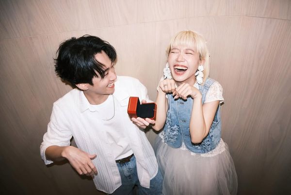 Lulu與陳漢典宣布結婚。（翻攝自Lulu臉書）