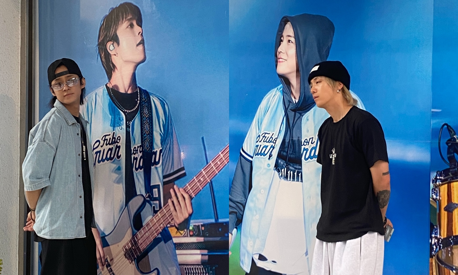 FTISLAND李洪基（右）與李在真突擊粉絲咖啡廳，讓粉絲超驚喜。（Miss Mimi授權提供）