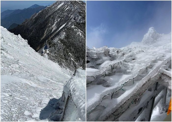 有2名年輕男女因爬玉山墜380公尺山谷。（翻攝自玉管處臉書）