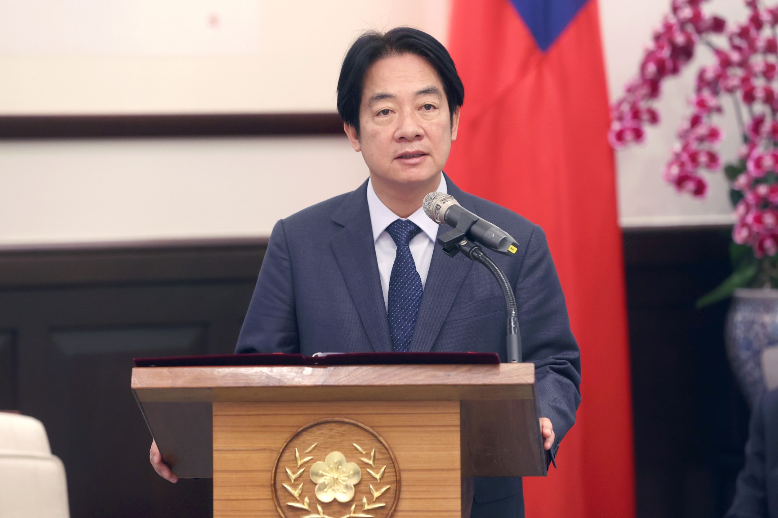 賴清德祝福川普早日康復。（總統府提供）