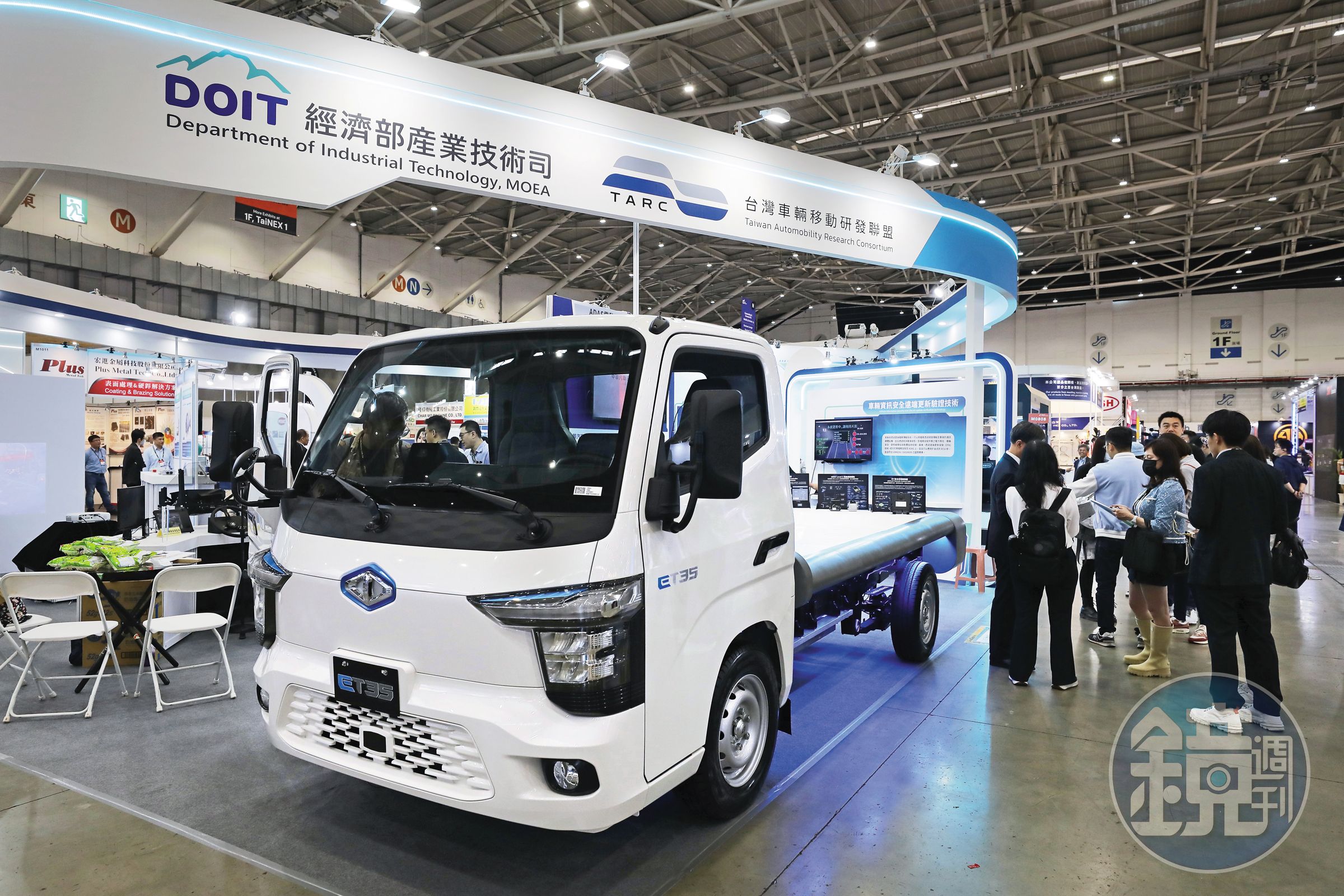 中華車自主研發的3.5噸電動商用車ET35，自製率比例高達9成。