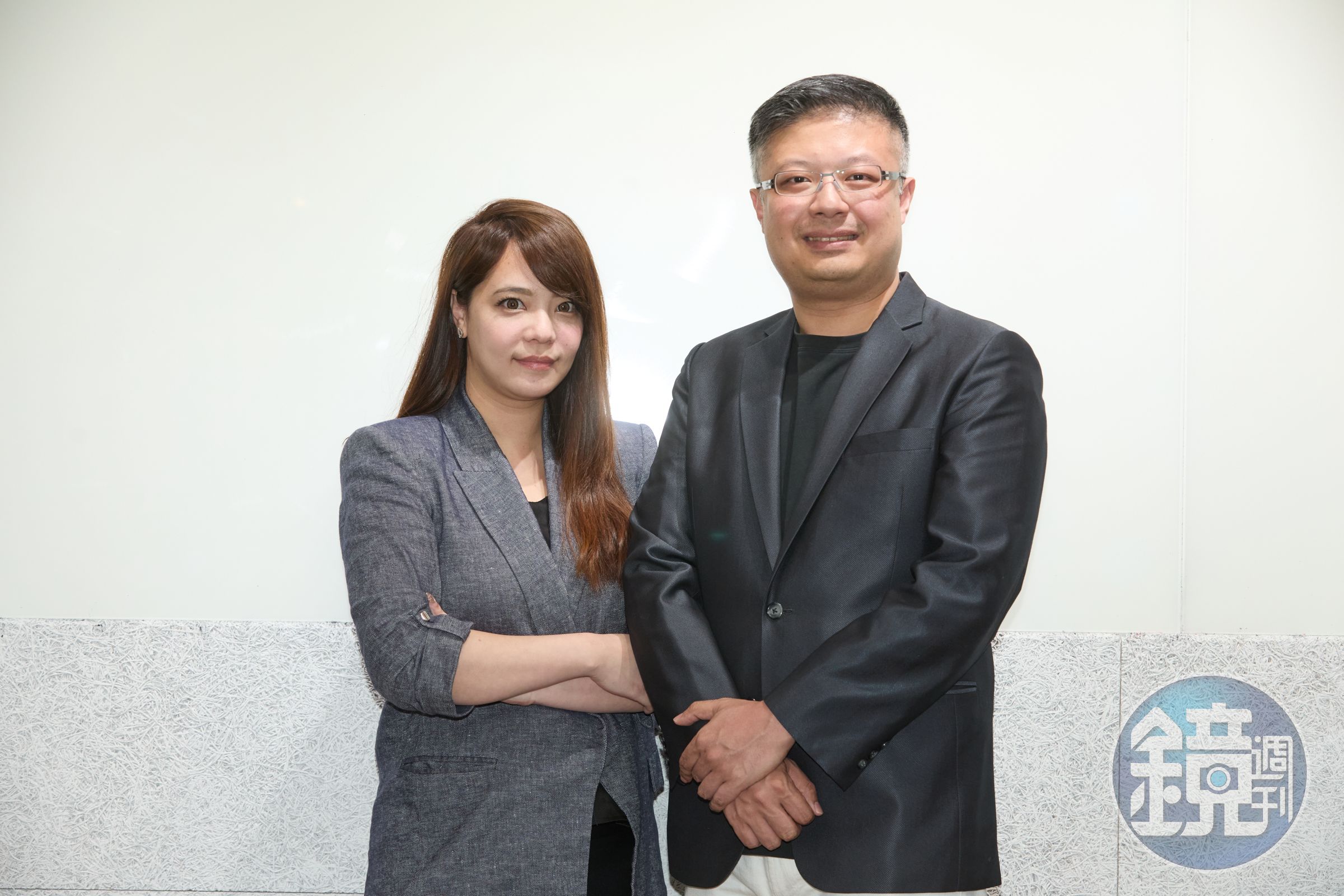 夫妻檔郭柏毅（右）和高莉雅（左）攜手百老匯團隊合作開發新版《囍宴音樂劇》，把台灣故事推向國際。 