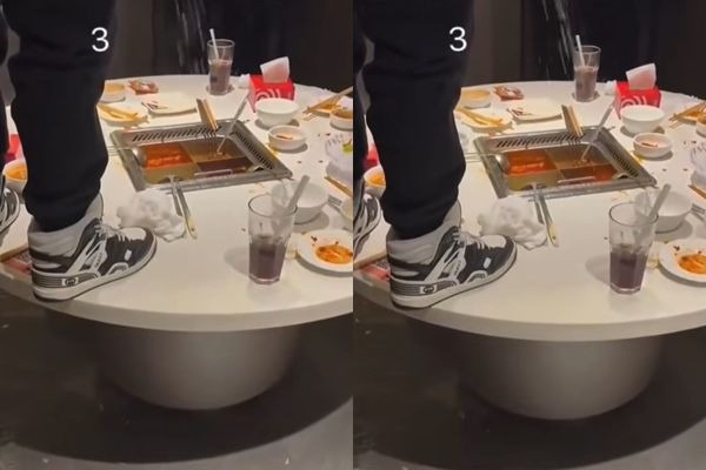 中國2名17歲唐姓、吳姓少,朝海底撈火鍋小便,引發爭議,並遭店家提告求償。(翻攝自微博)