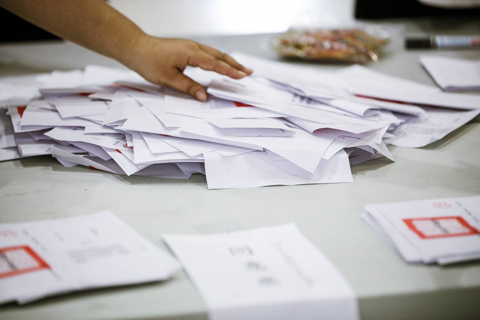 核三重啟公投遭否決，同意票多於不同意票。（鏡報鄒保祥攝）