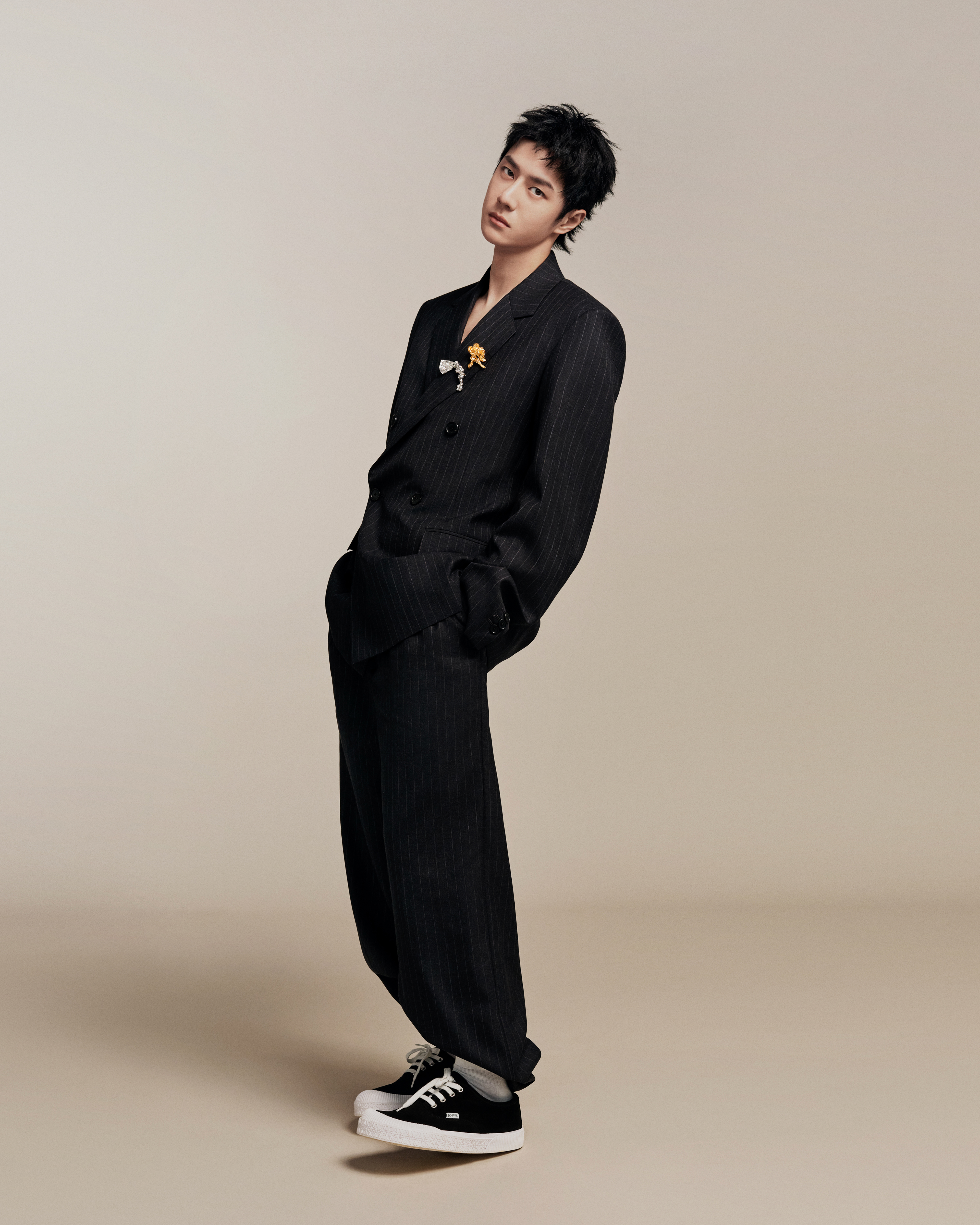 LOEWE宣布王一博擔任全球品牌代言人。(LOEWE提供)
