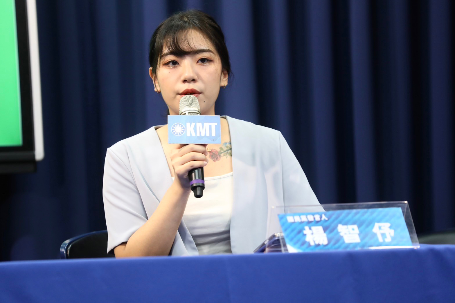 國民黨公布「基隆反惡罷事實專區」網站上線，正式向外界宣告與「罷樑」開戰。（國民黨文傳會提供）