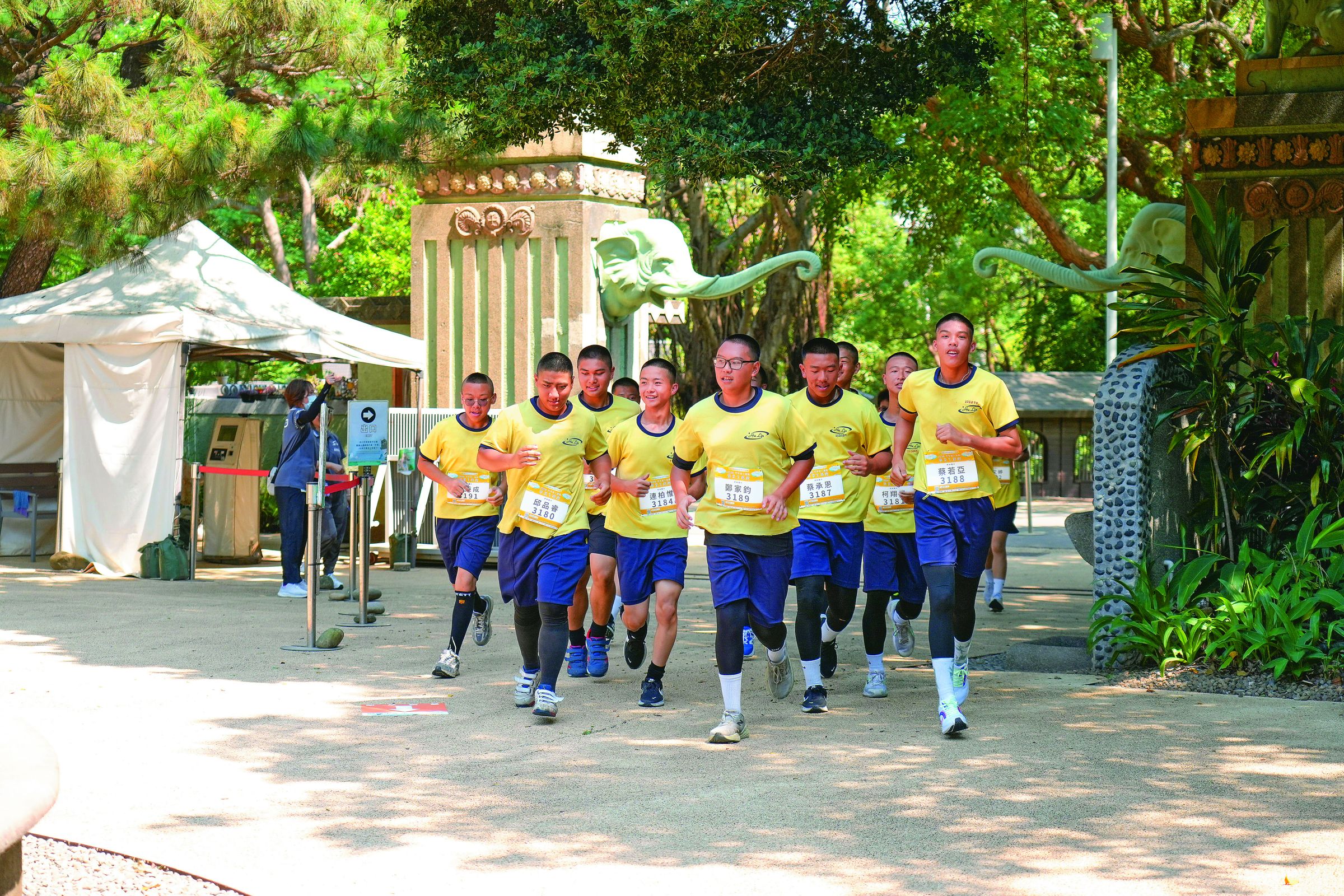 畢業生路跑3.5K，全臺唯一跑進動物園的路線。（圖片提供／新竹市政府）