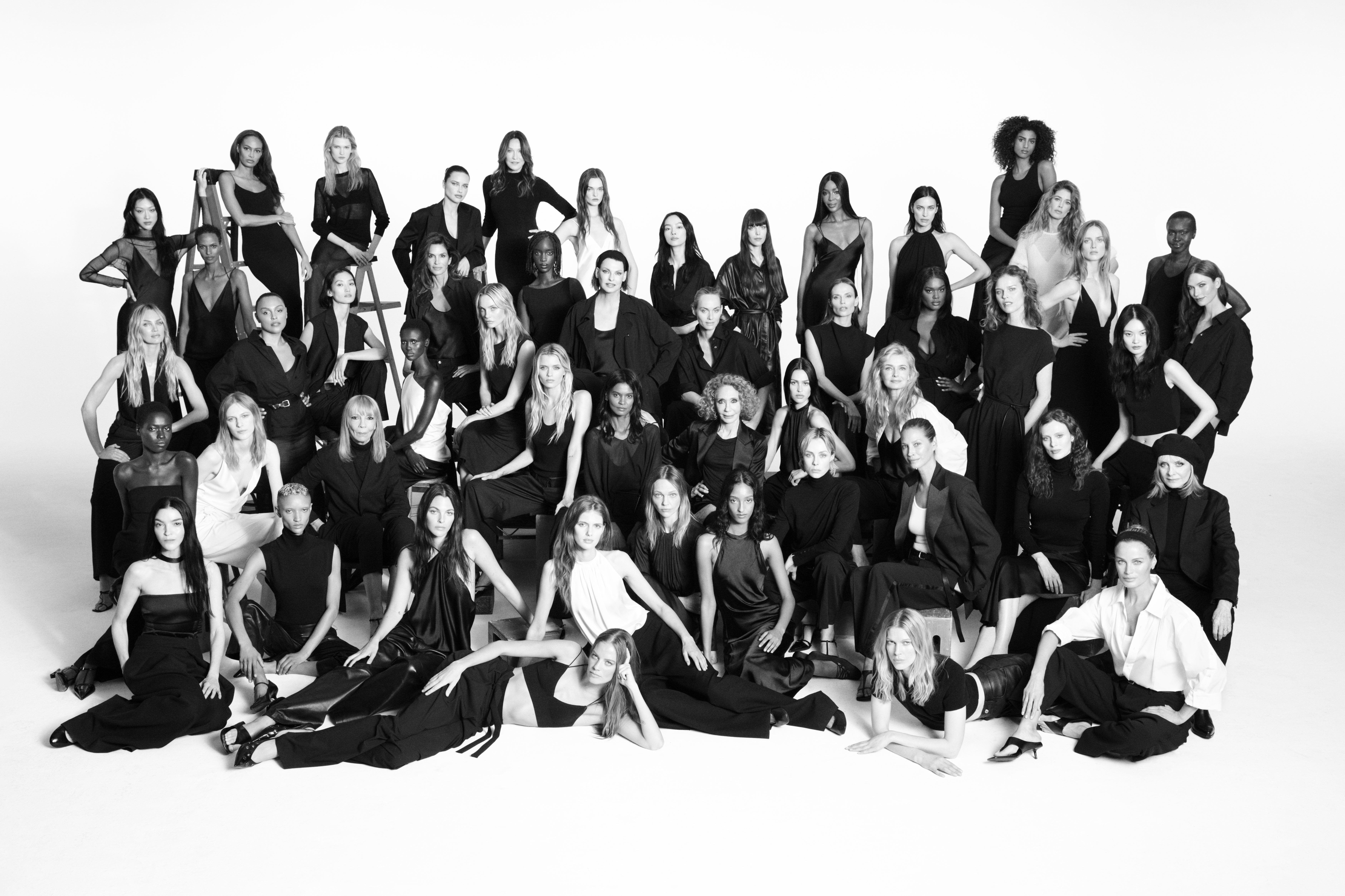 ZARA慶祝50週年，邀來50位國際超模同框。（ZARA提供）