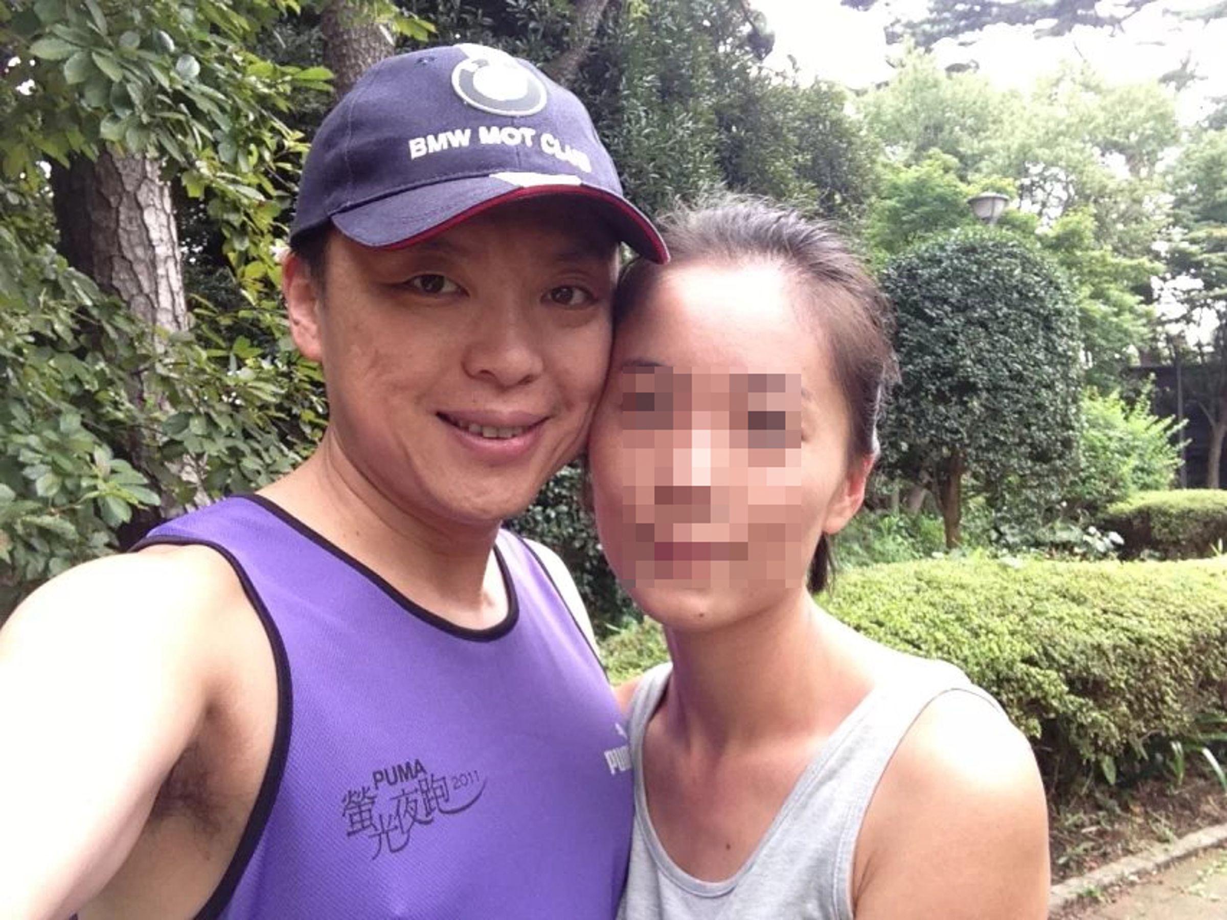與趙天麟激吻的女子身分曝光。(讀者提供)